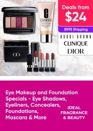 Eye Makeup and Foundation Specials - Eye Shadows, Eyeliners, Concealers, Foundations, Mascara and More