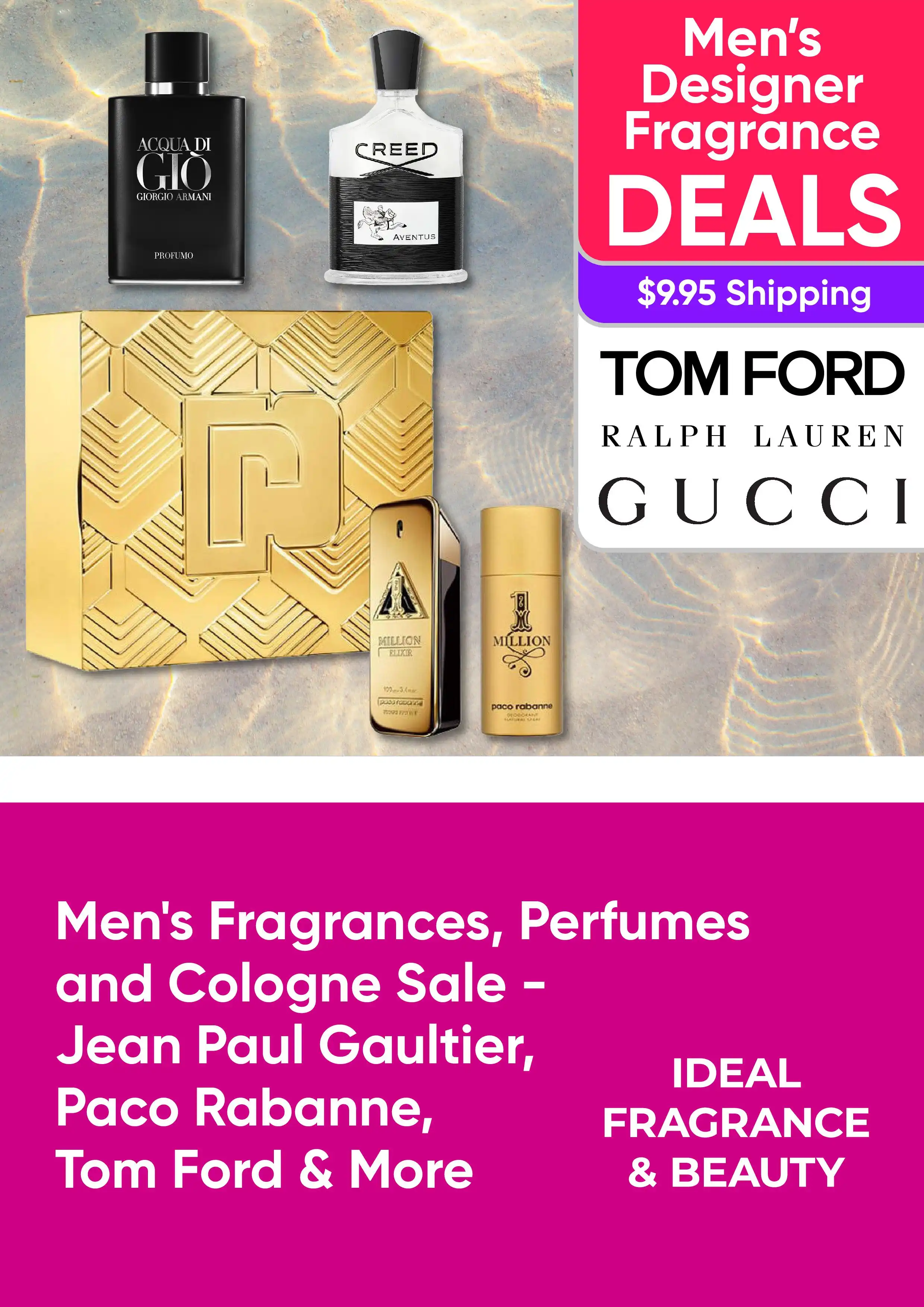 Men's Fragrances, Perfumes and Cologne Sale - Jean Paul Gaultier, Paco Rabanne, Tom Ford and More