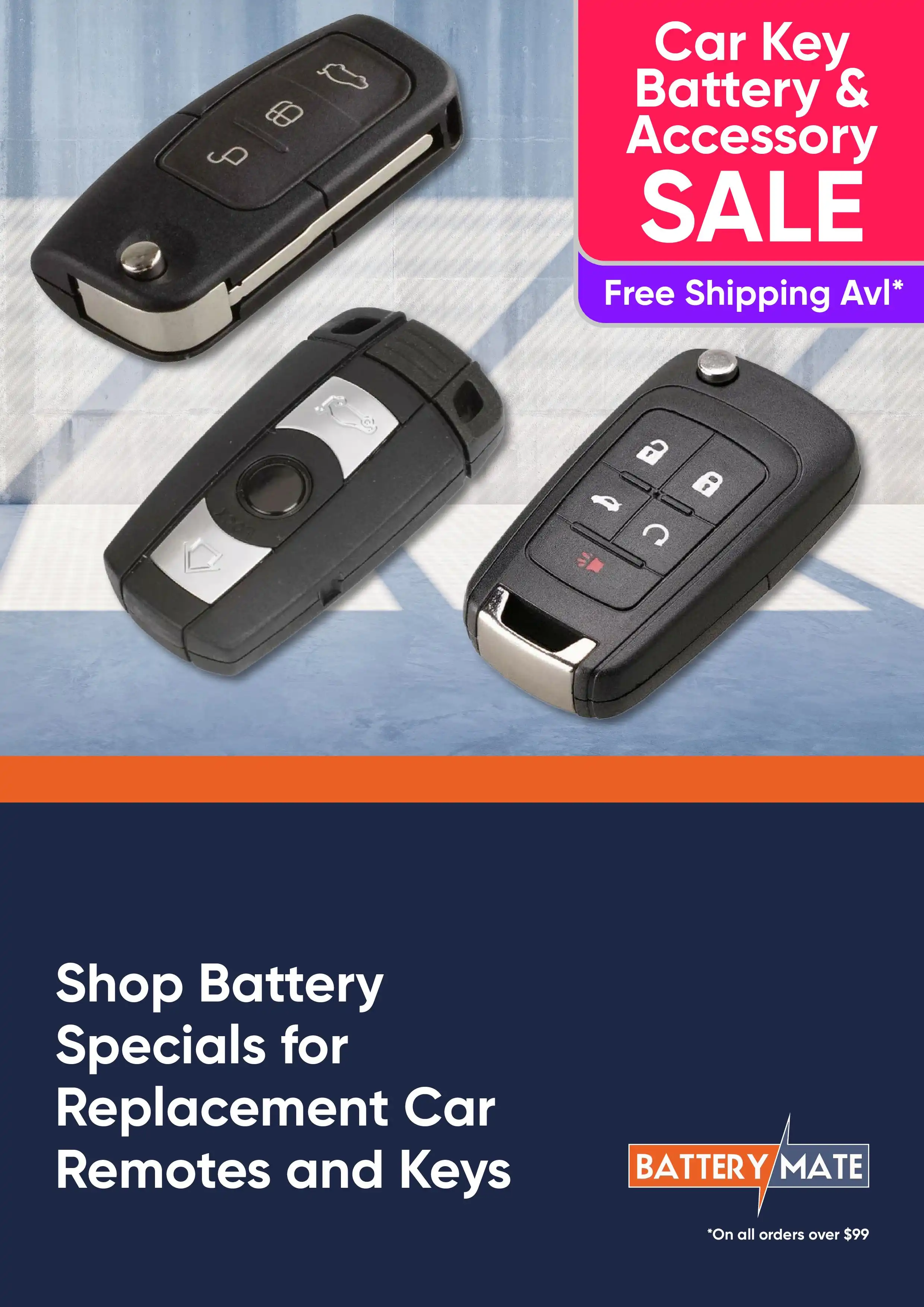 Shop Battery Specials for Replacement Car Remotes and Keys