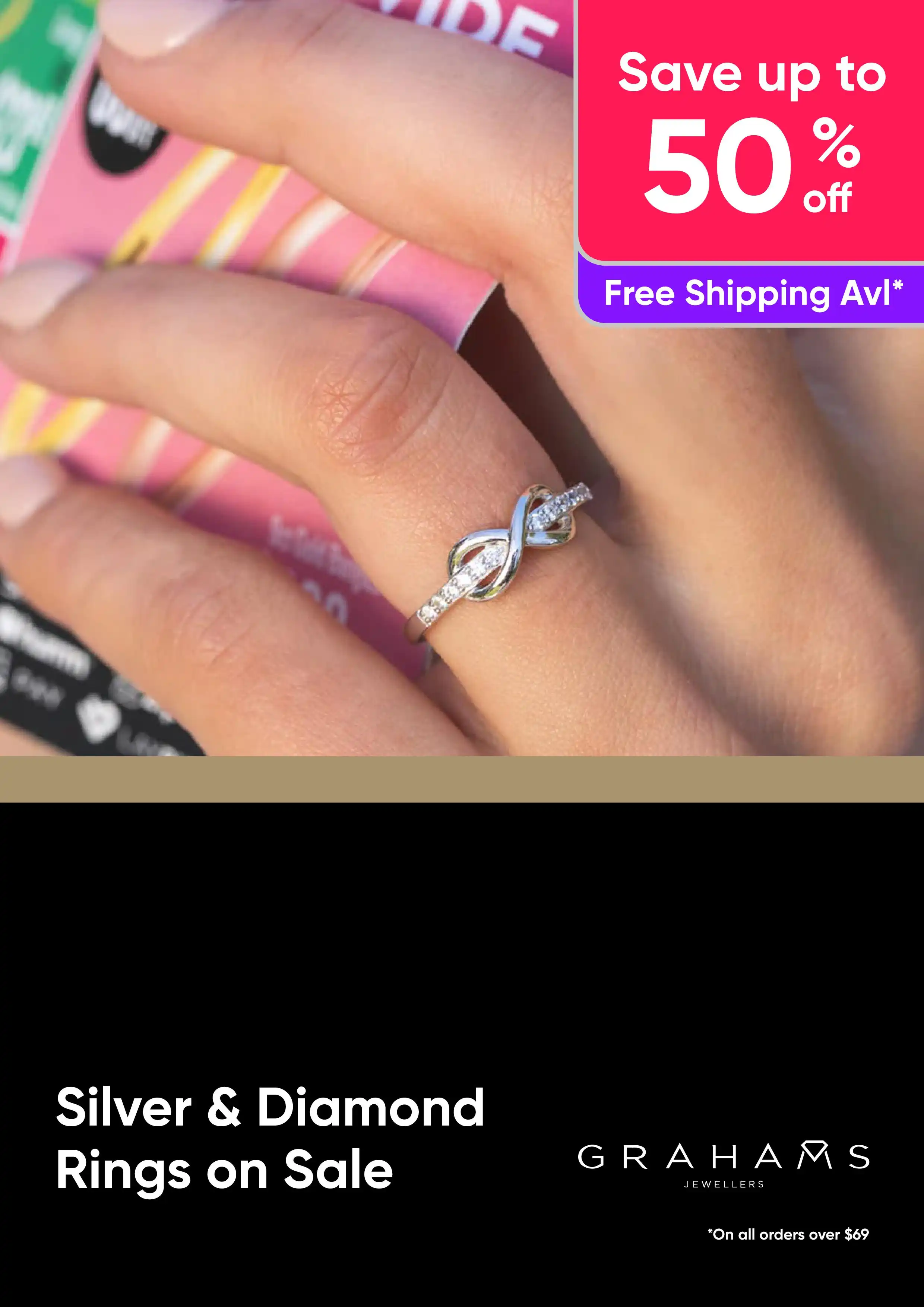 Silver and Diamond Rings on Sale - Save Up to 50% Off