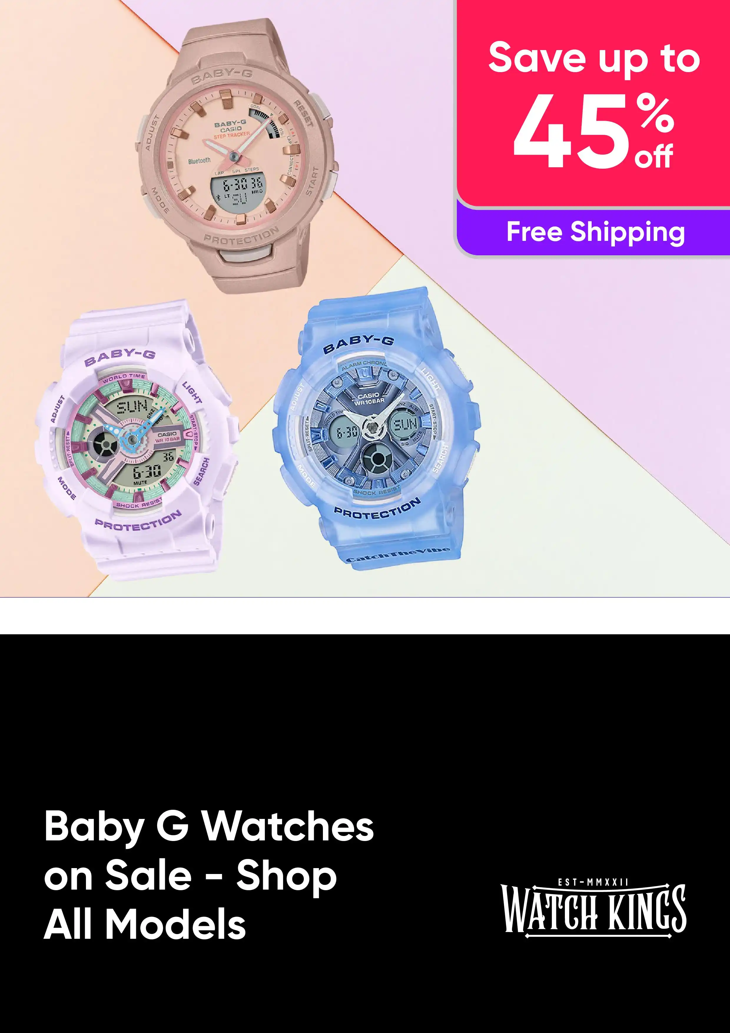 Baby G Watches on Sale - Shop All Models - Up to 45% Off RRP