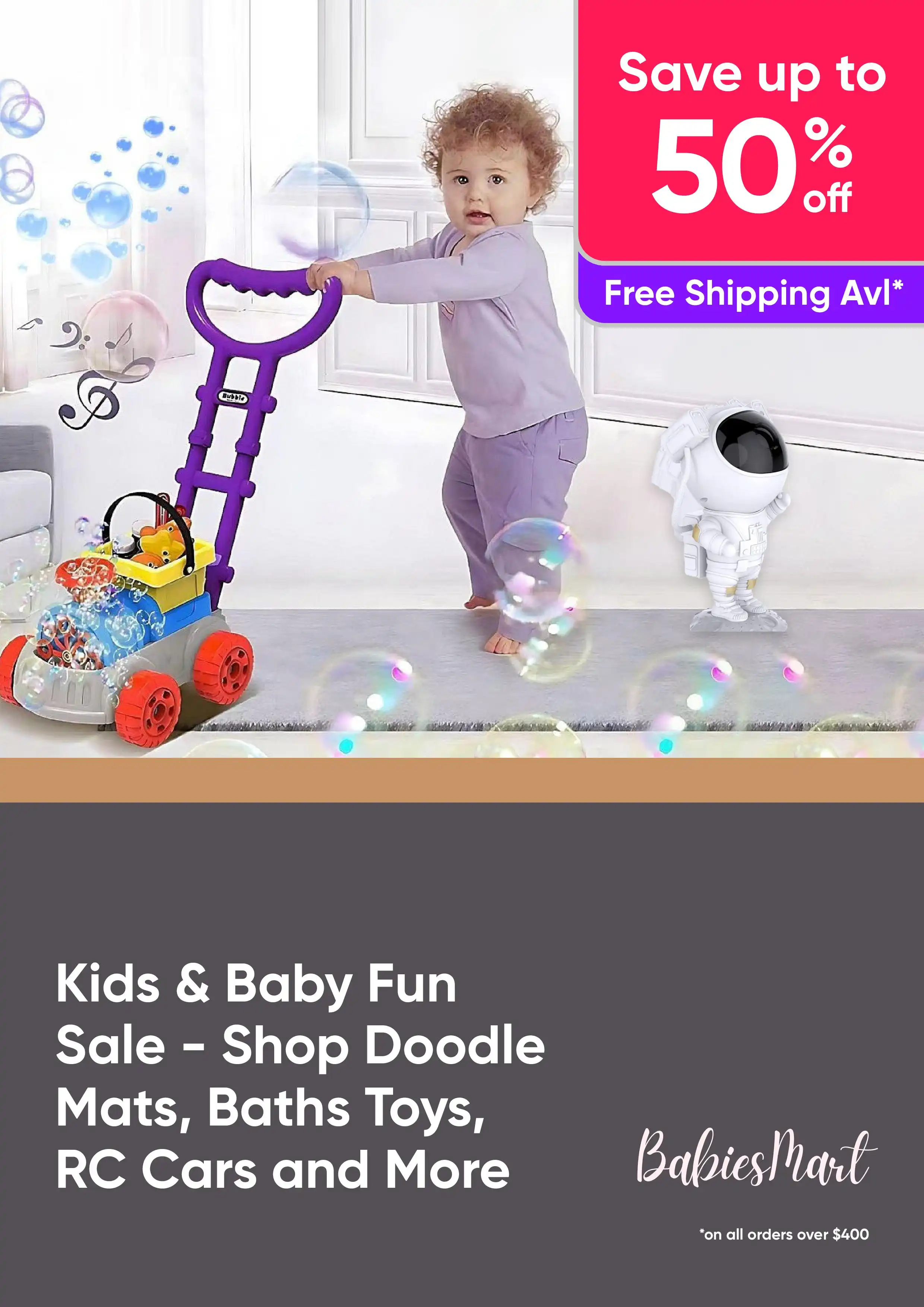 Kids & Baby Fun Sale - Shop Doodle Mats, Baths Toys, RC Cars and More