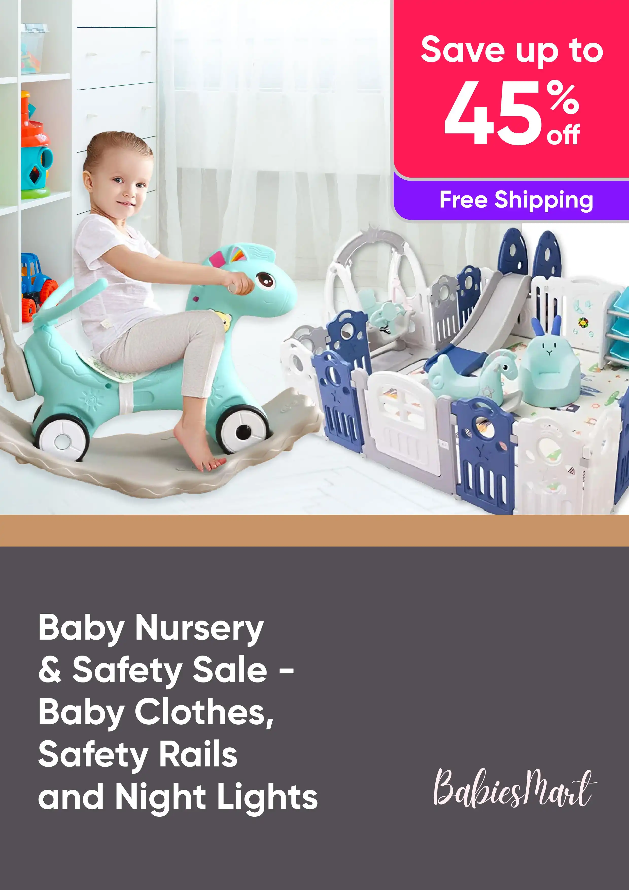 Baby Nursery & Safety Sale: Shop Baby Clothes, Safety Rails and Night Lights