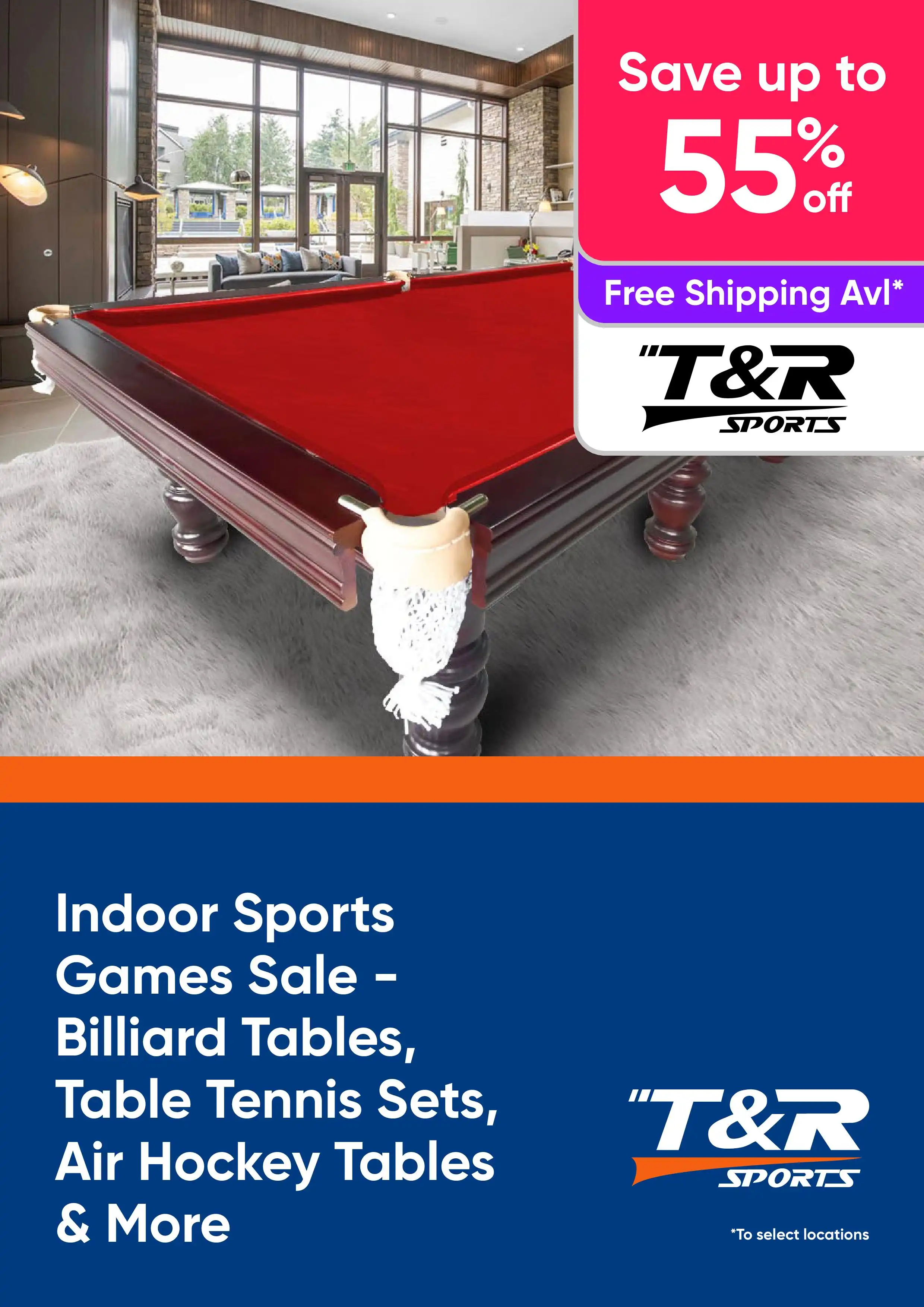 Game Tables Sale - Shop Billiard Tables, Table Tennis Sets and More Up to 55% Off