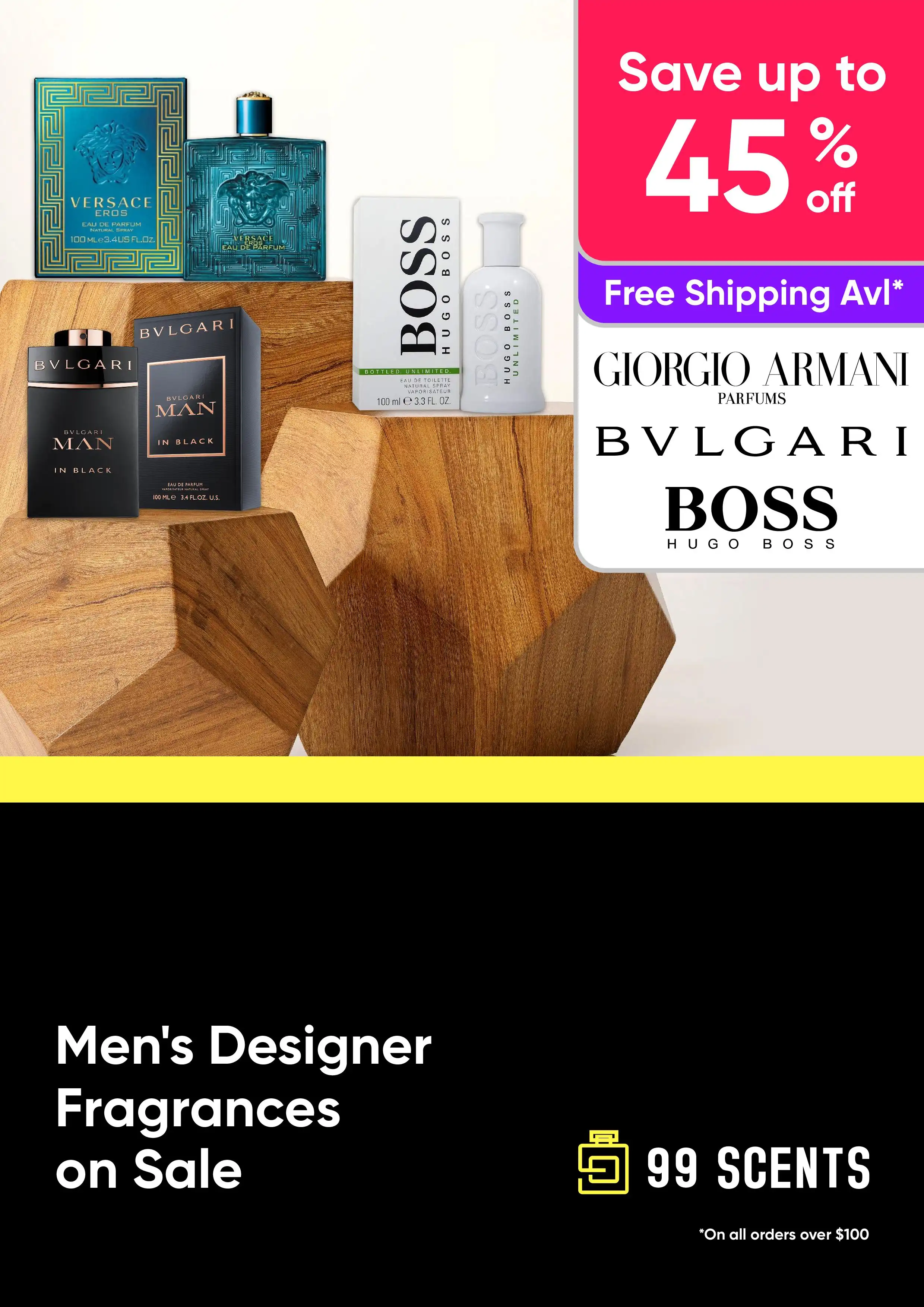 Men's Designer Perfumes on Sale up to 45% Off RRPs