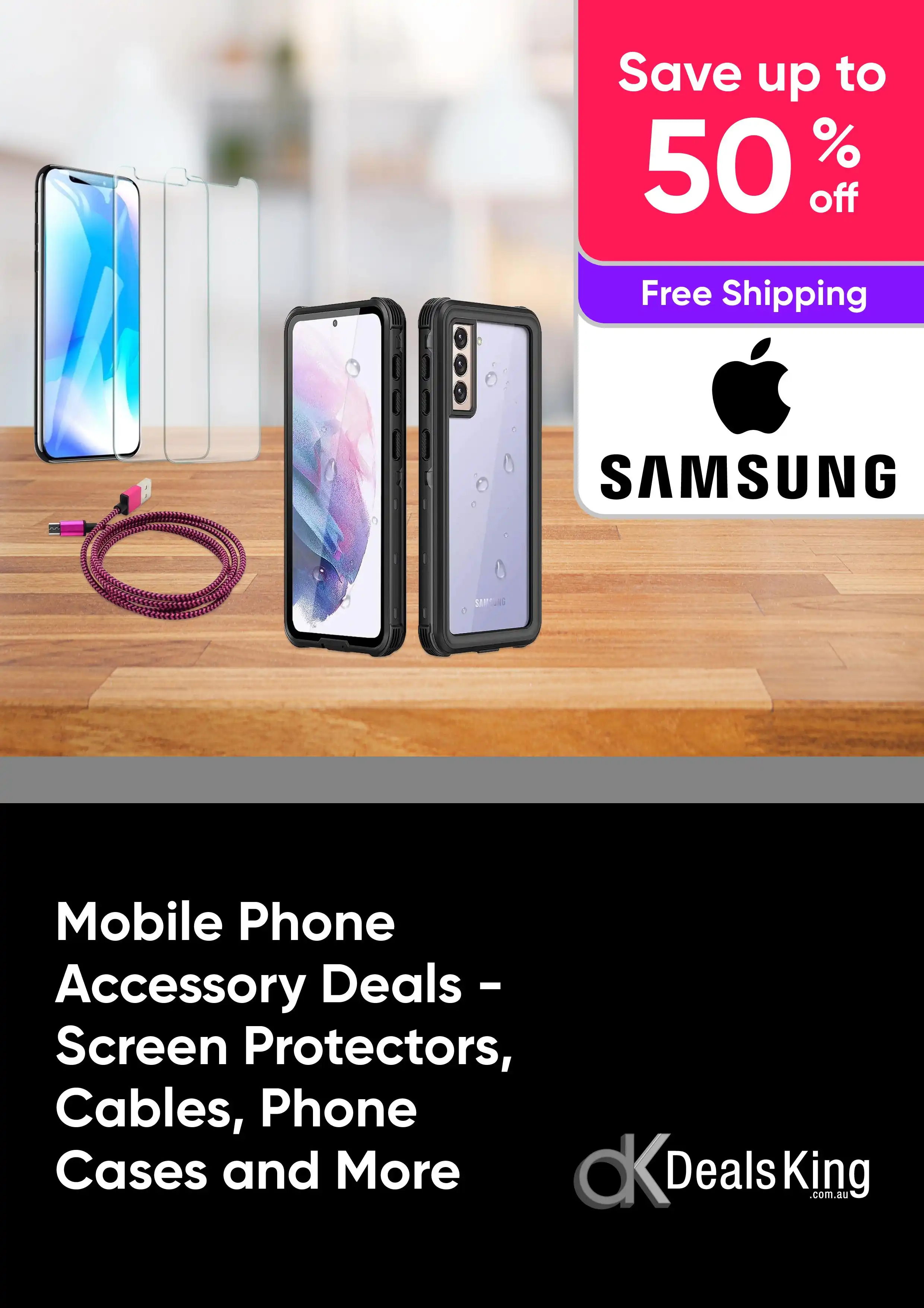 Mobile Phone Accessory Deals - Up To 50% Off Screen Protectors, Cables, Phone Cases and More