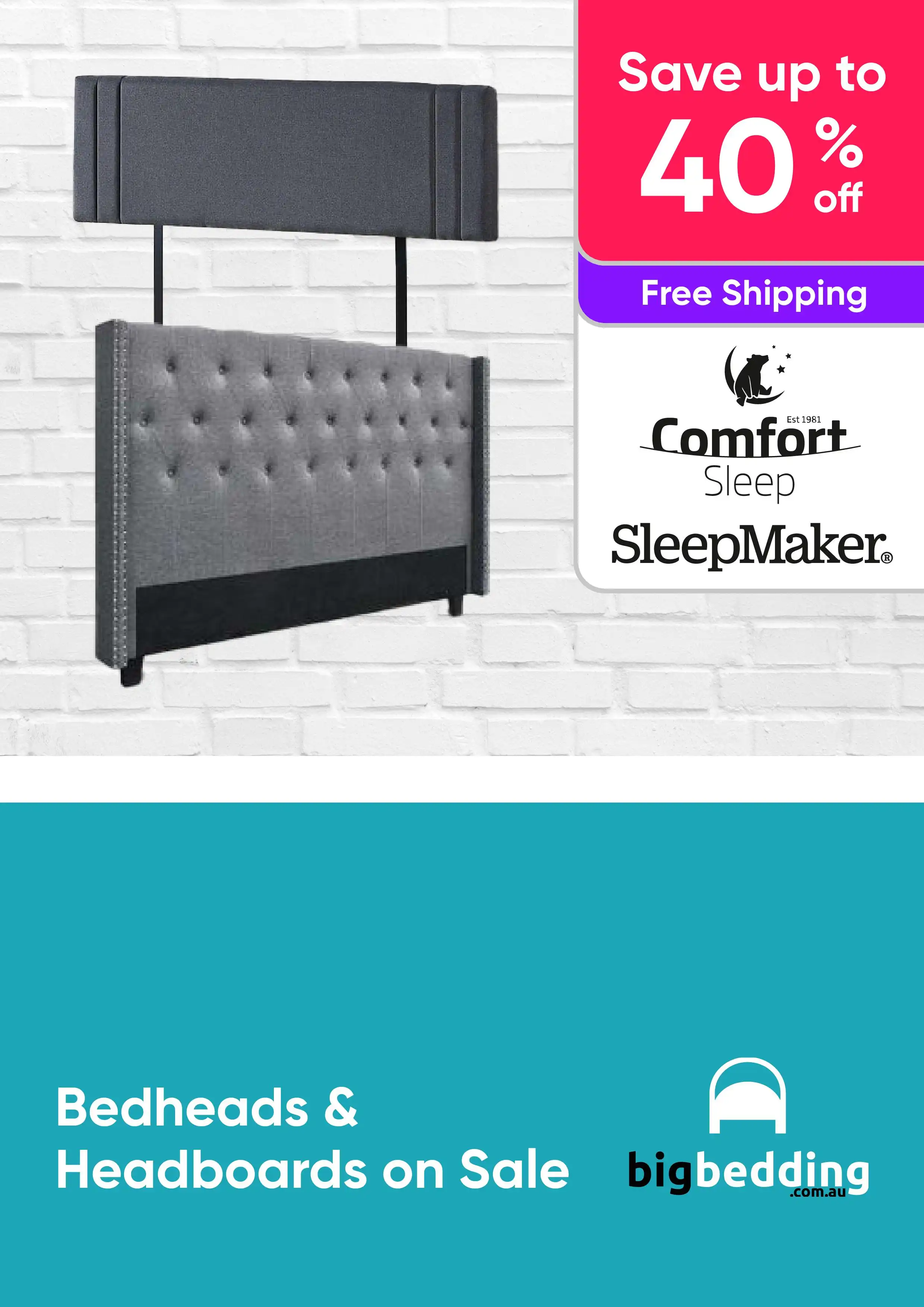 Bedheads on Sale - Shop a Range of Headboards and Bedheads Up to 40% Off