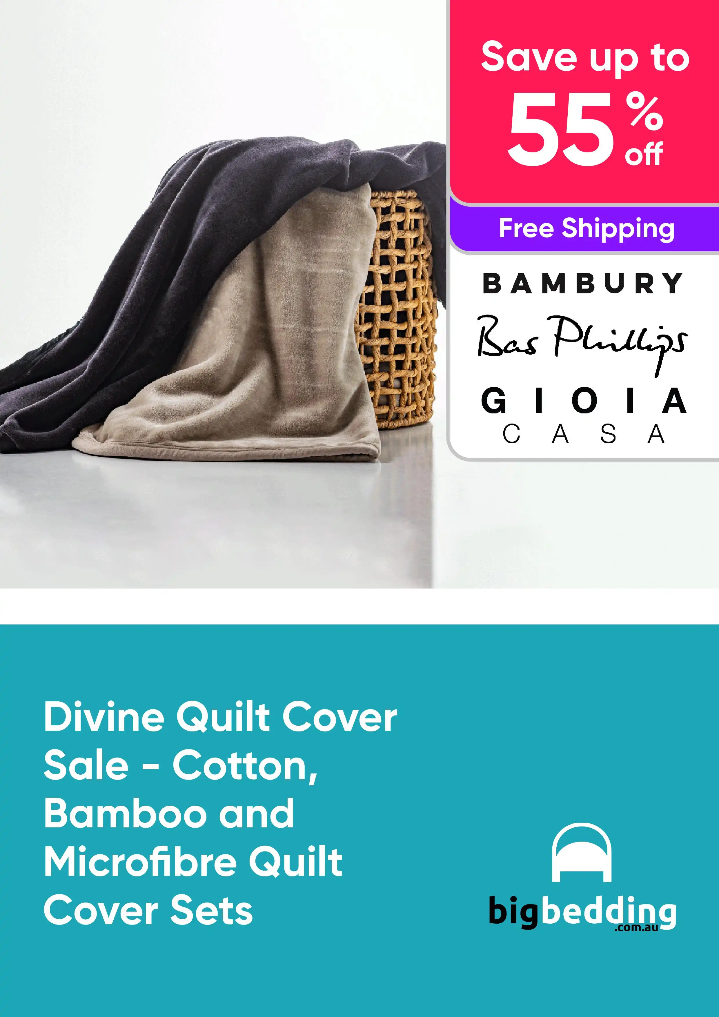Divine Quilt Cover Sale - Shop and Save on Cotton, Bamboo and Microfibre Quilt Cover Sets