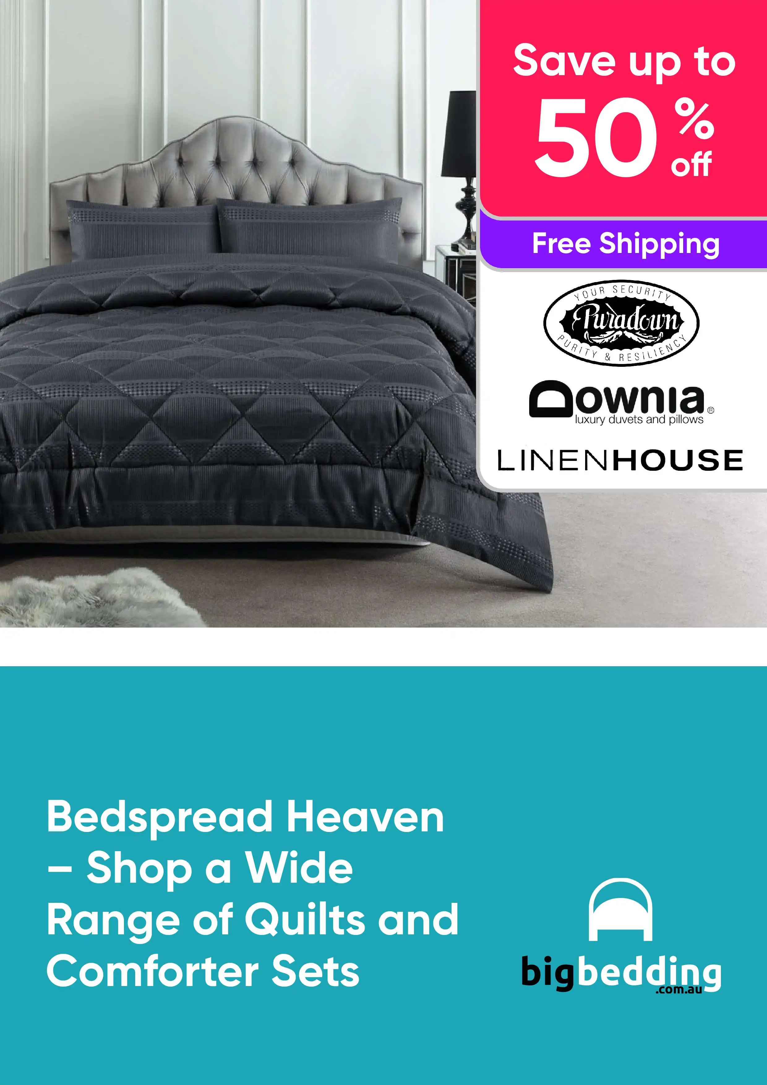 Bedspread Heaven - Save Up To 50% Off a Wide Range of Quilts and Comforter Sets