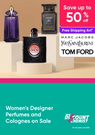 Women's Designer Perfumes and Colognes on Sale up to 50% Off RRPs