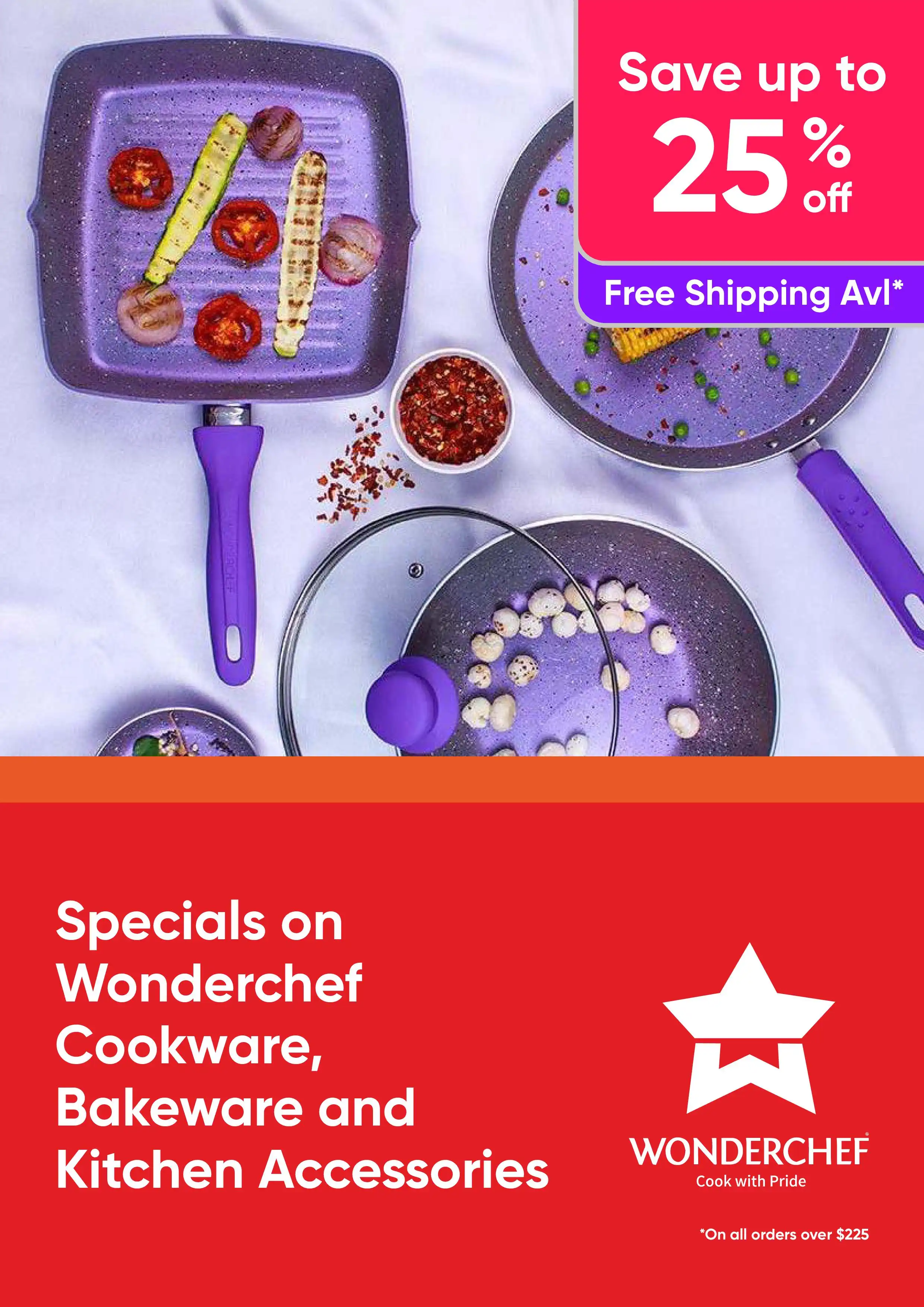 Shop Specials on Wonderchef Cookware, Bakeware and Kitchen Accessories