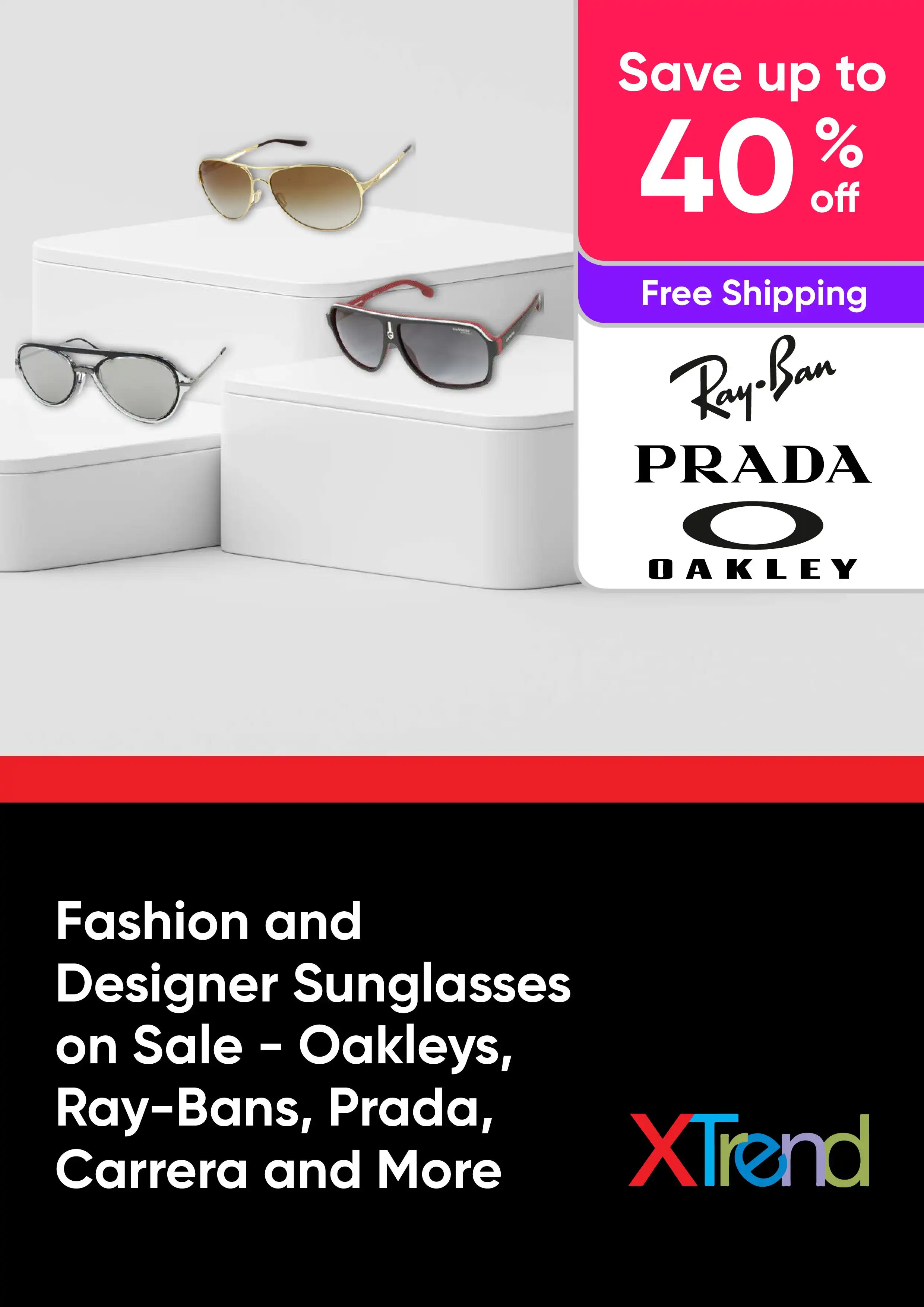 Fashion and Designer Sunglasses Sale - Save Up To 40% Off Oakleys, Ray-Bans, Carrera