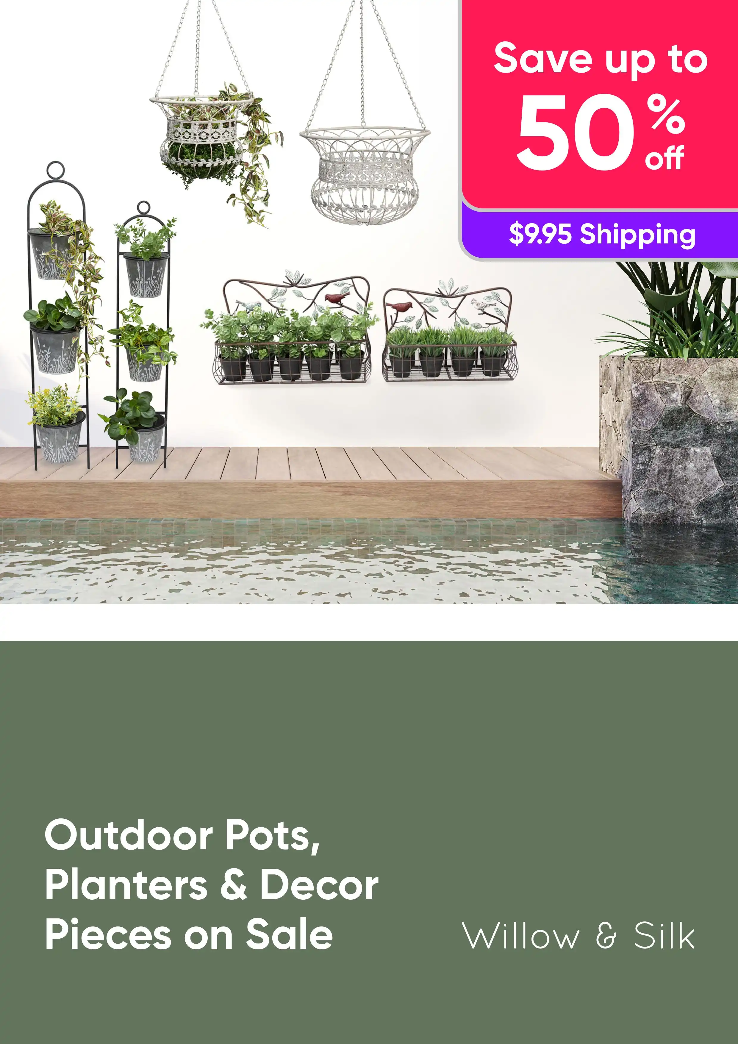 Up to 50% Off Outdoor Pots, Planters & Decor Pieces