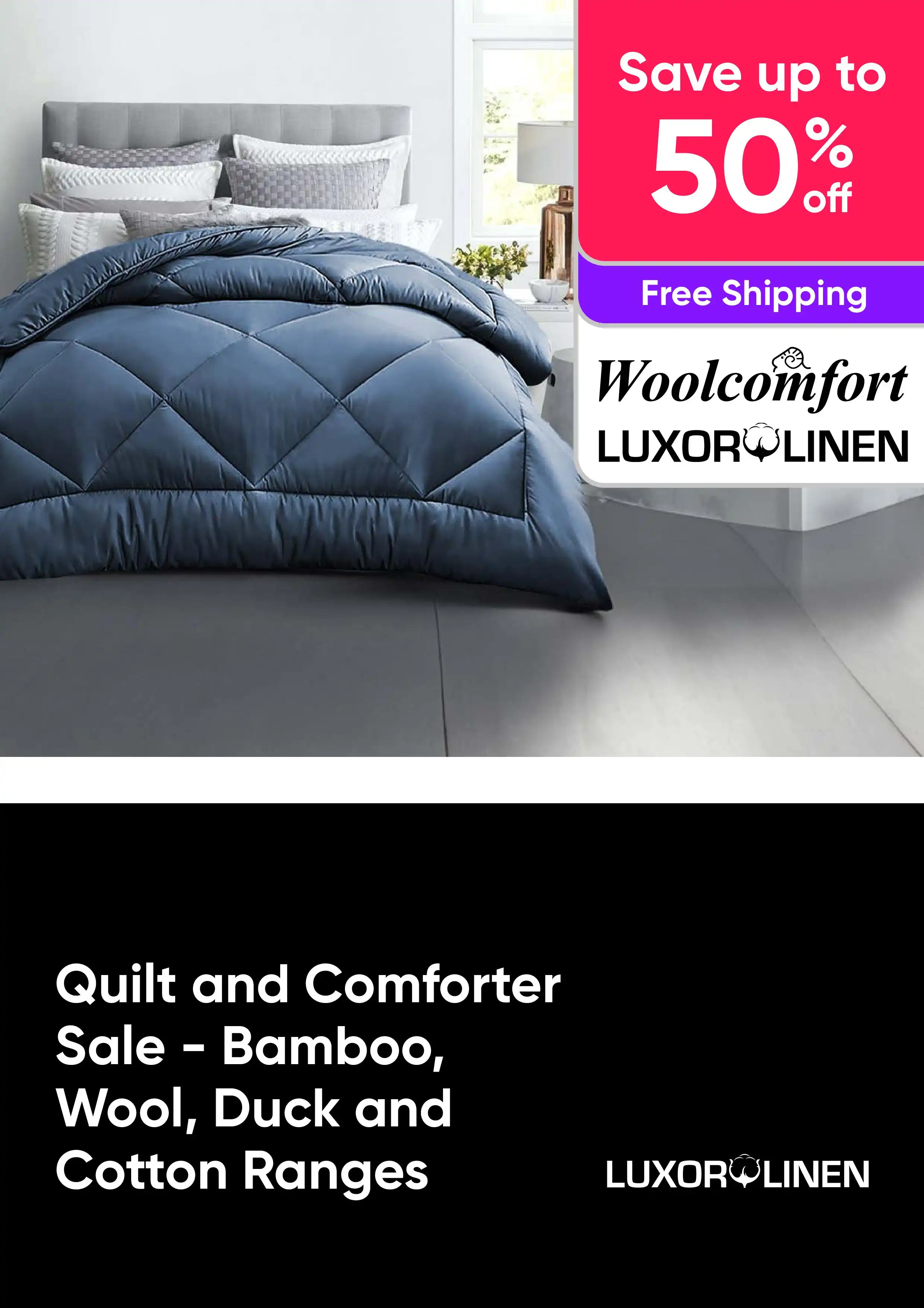 Shop A Huge Range of Quilts and Comforters - Save Up to 50% Off