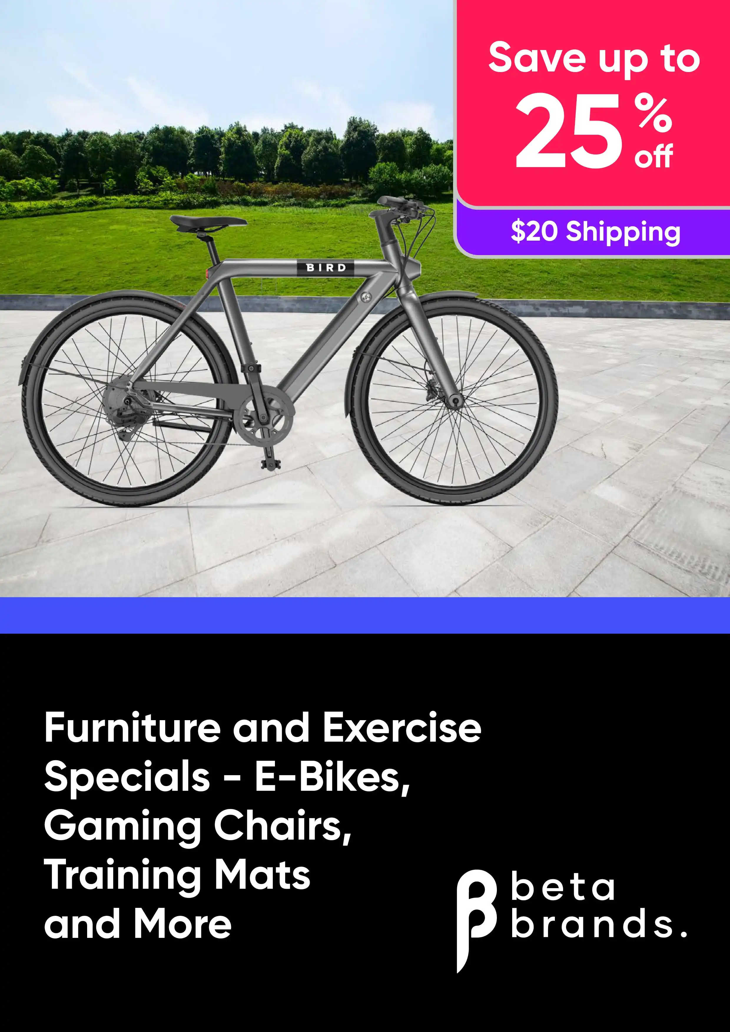 Furniture and Exercise Specials - Save On E-Bikes, Gaming Chairs, Training Mats and More