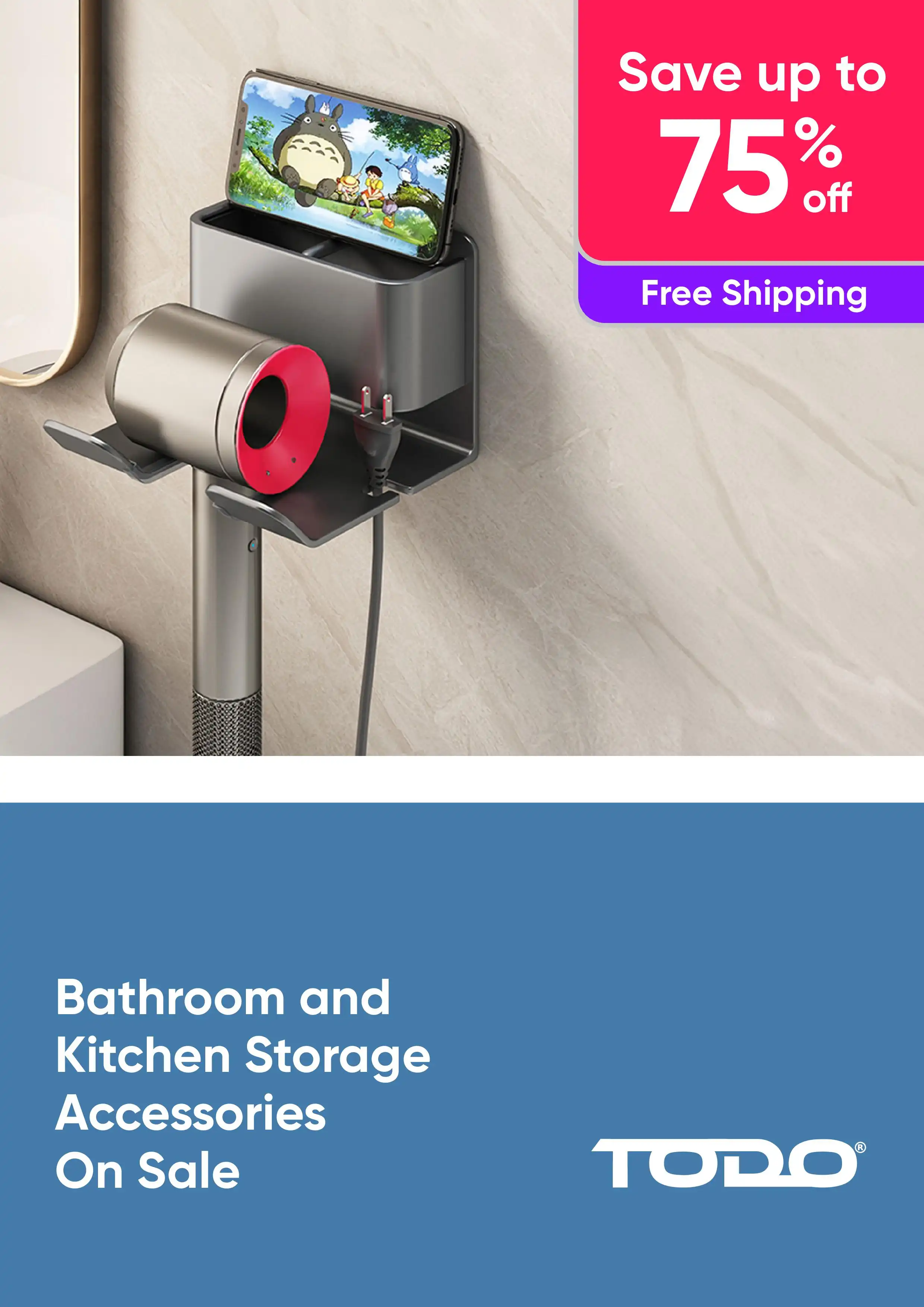 Bathroom and Kitchen Storage Accessories On Sale - Save Up To 75% Off RRP