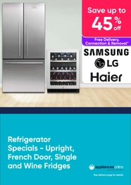 Appliances Online Refrigerator Specials - Save Up To 45% RRP On French Door and Wine Fridges