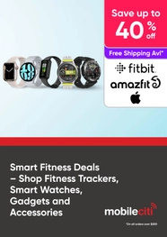 Smart Fitness Deals - Shop and Save Up to 40% Off Fitness Trackers, Smart Watches, Gadgets and Accessories