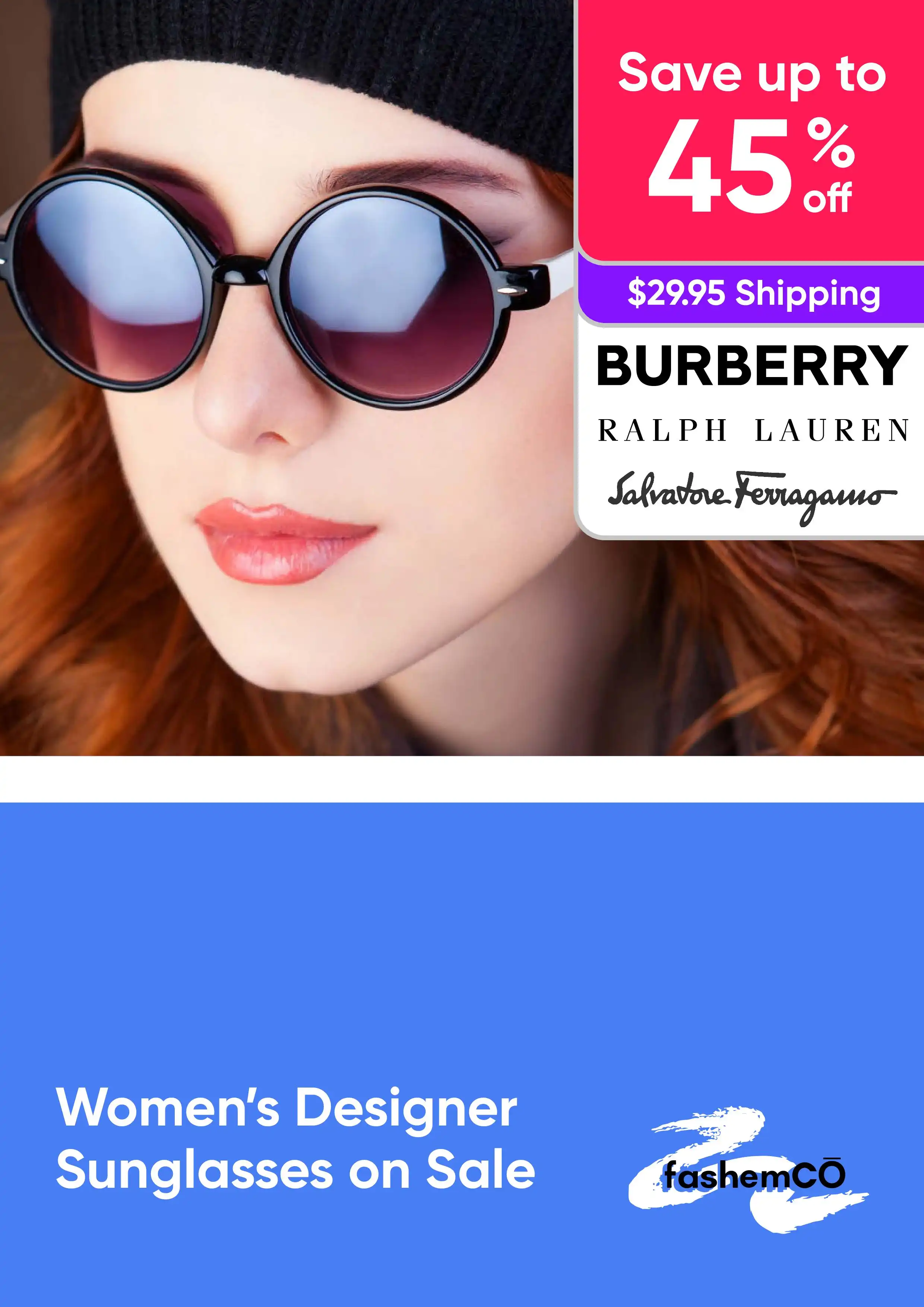 Save Up to 45% Off RRP on a Range of Womens Designer Sunglasses