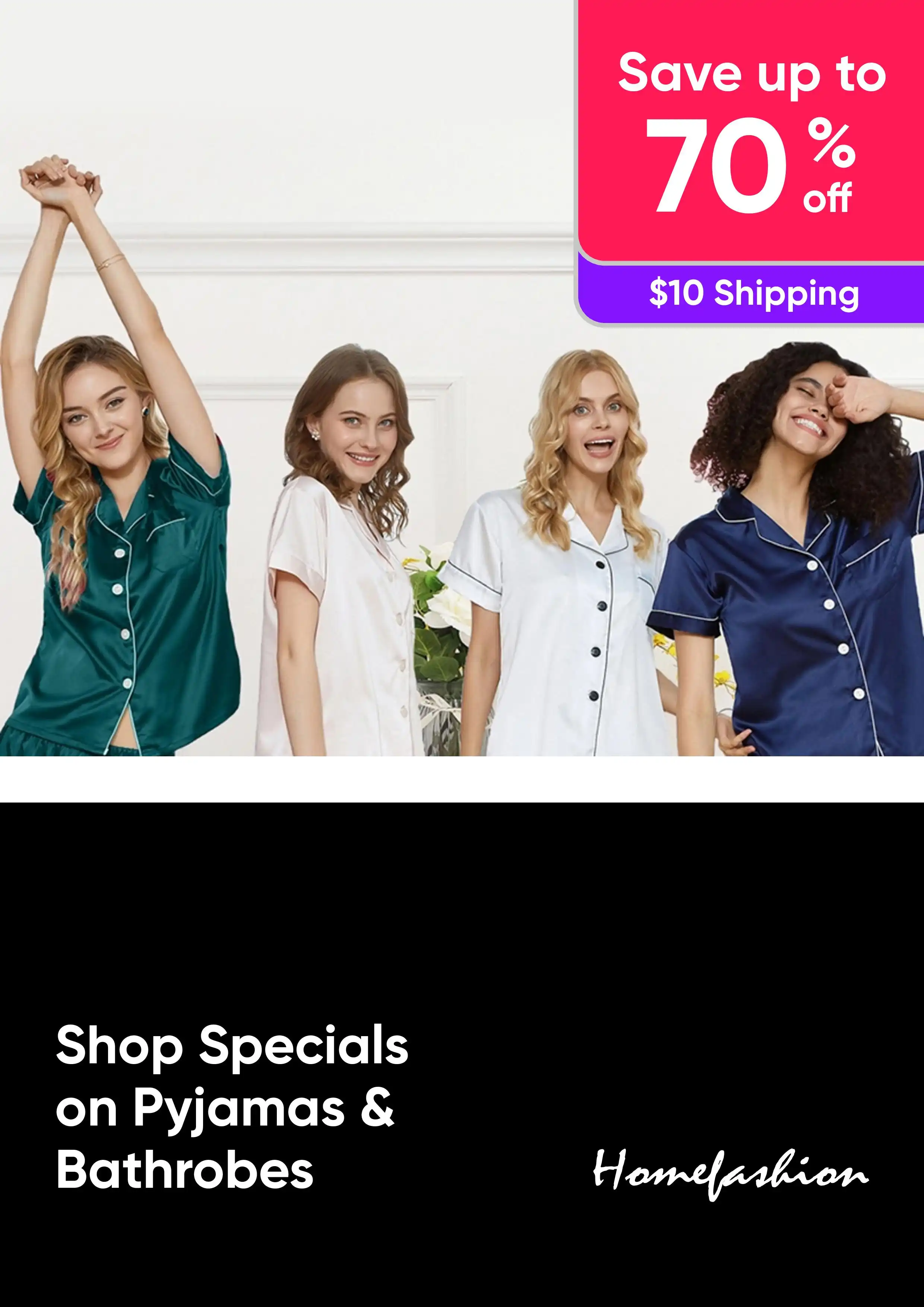 Shop Specials on Pyjamas and Bathrobes - Save Up to 70% Off