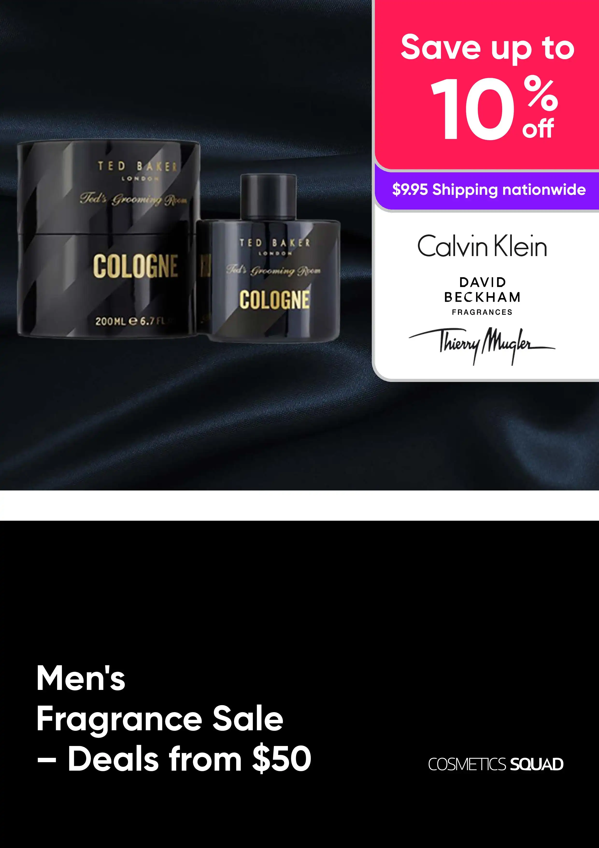 Men's Fragrance Sale – Calvin Klein, David Beckham, Thierry Mugler - Deals from $50
