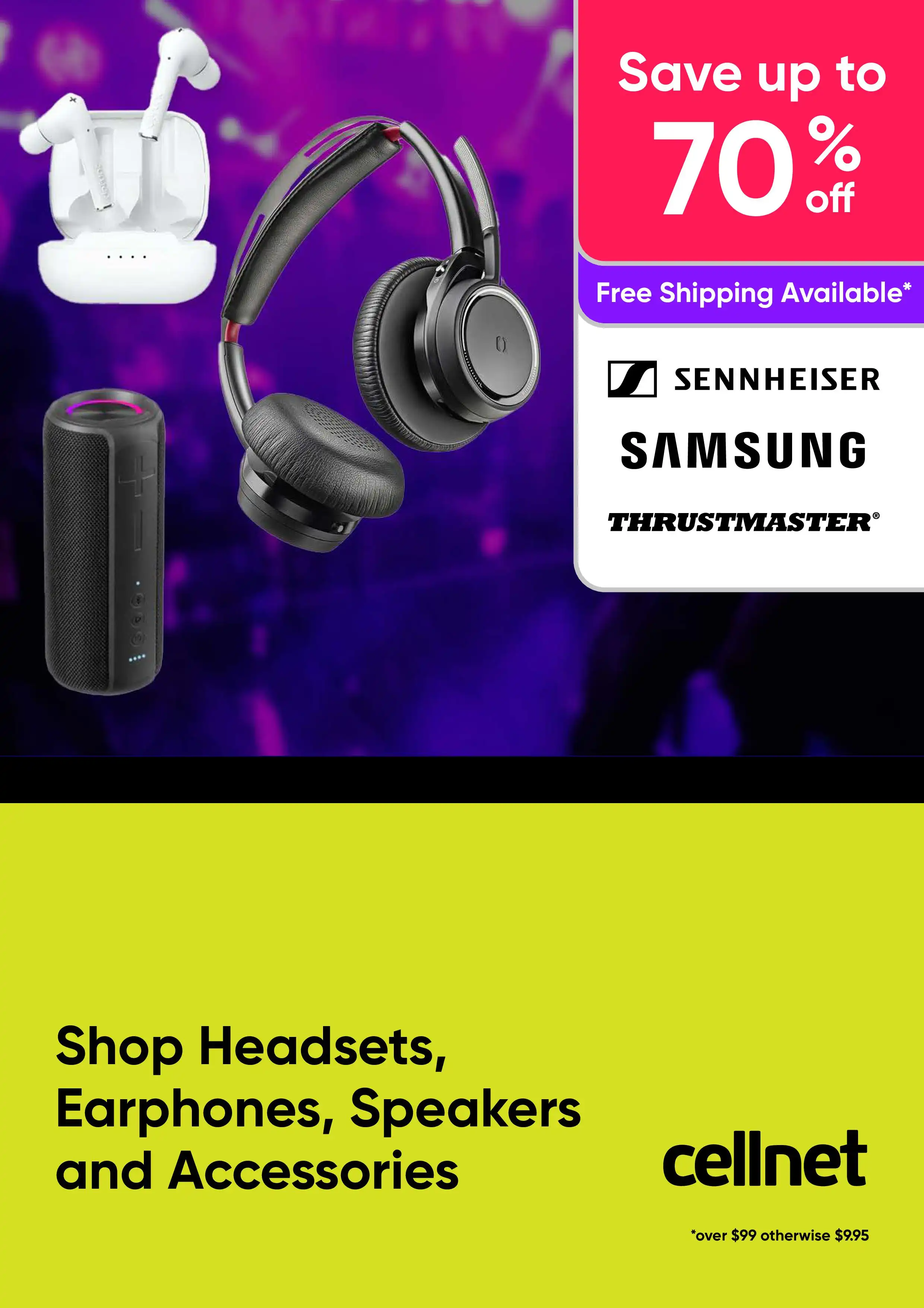 Audio and Sound Specials - Shop Headsets, Earphones, Speakers and Accessories