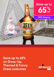Costume Clearance - Save up to 65% on Dress-Up, Themed & Fancy Dress Costumes