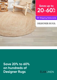 Save 20% to 60% on hundreds of Designer Rugs