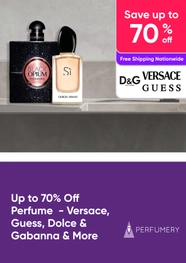 Up to 70% Off Perfume - Versace, Guess, Dolce & Gabanna & More