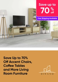 Save Up to 70% Off Accent Chairs, Coffee Tables and More Living Room Furniture by Divano