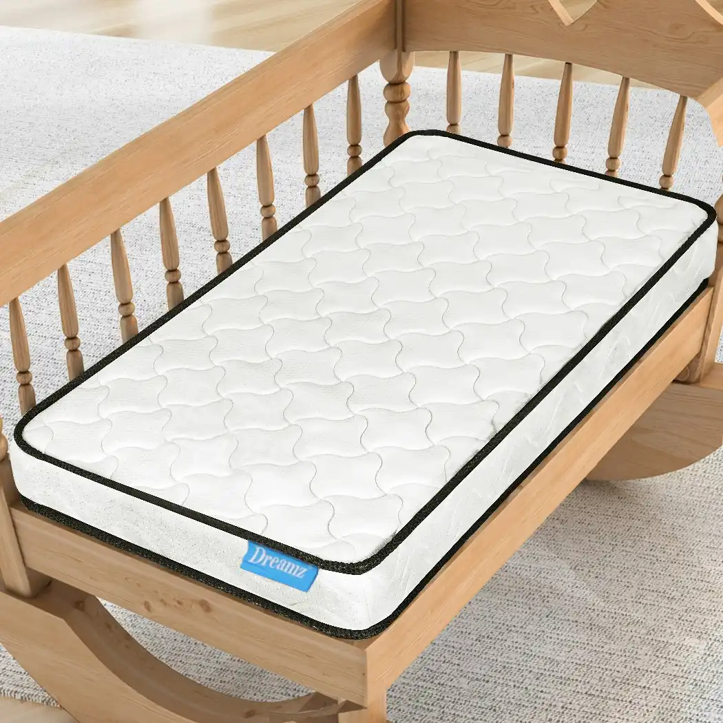 Dreamz Baby Kids Spring Mattress Firm Foam Bed Cot Crib Breathable 13cm Thick