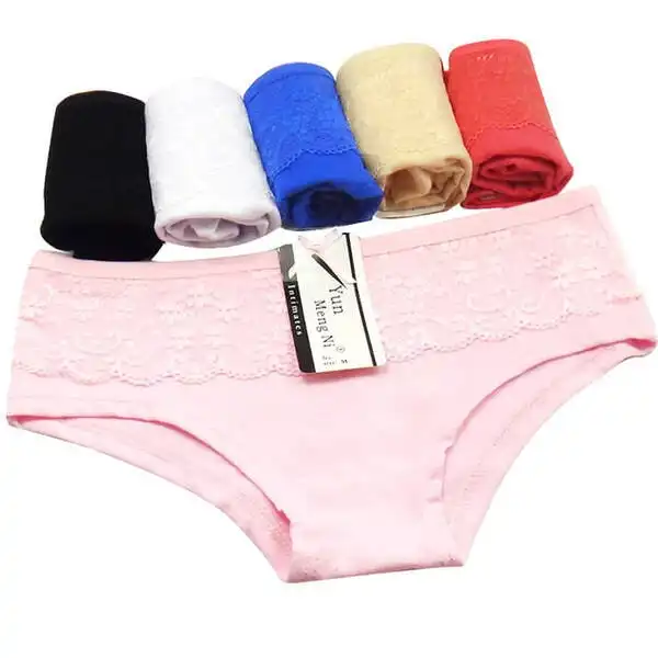 6 x Womens Sheer Spandex / Cotton Briefs - Assorted Colours Underwear Undies 86847