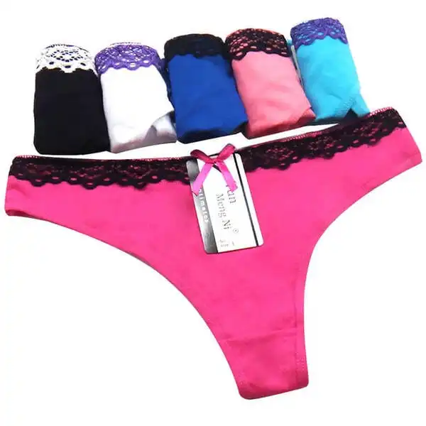 6 x Womens Sheer Spandex / Cotton Briefs - Assorted Colours Underwear Undies 87285