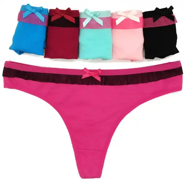 12 X Womens Sheer Spandex / Cotton Briefs - Assorted Underwear Undies 87440