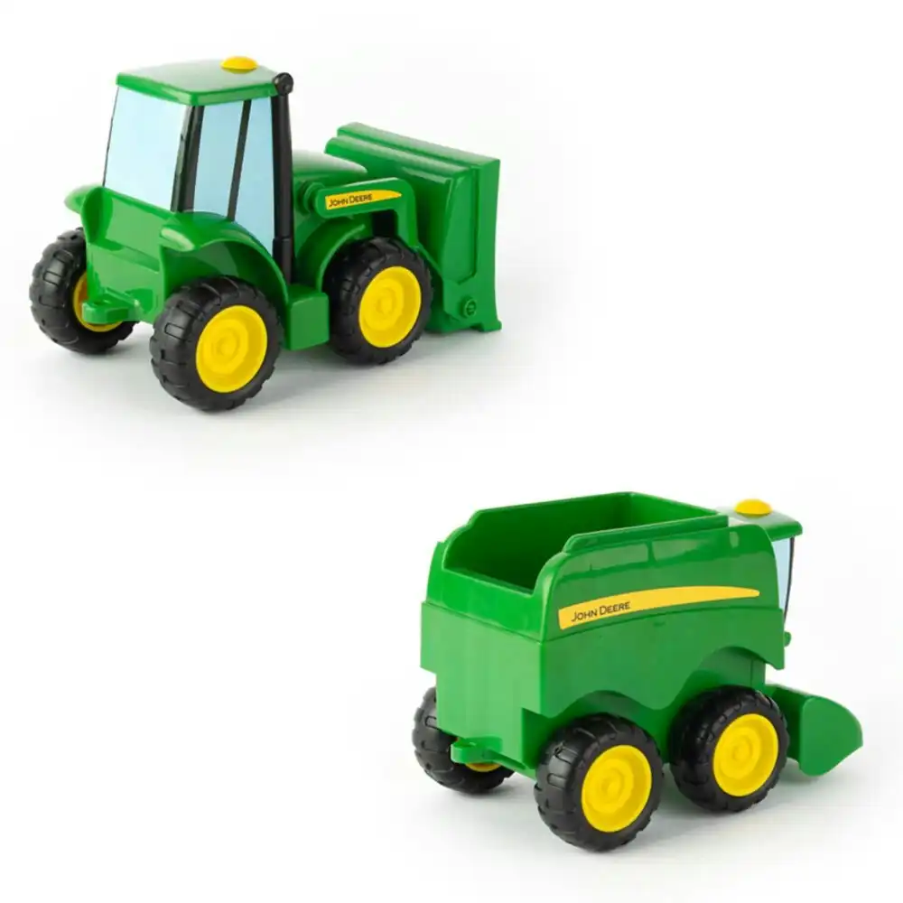 2pc John Deere Farmin' Friends Farm Vehicle Tractor Kids/Children Toy 3y+ GRN