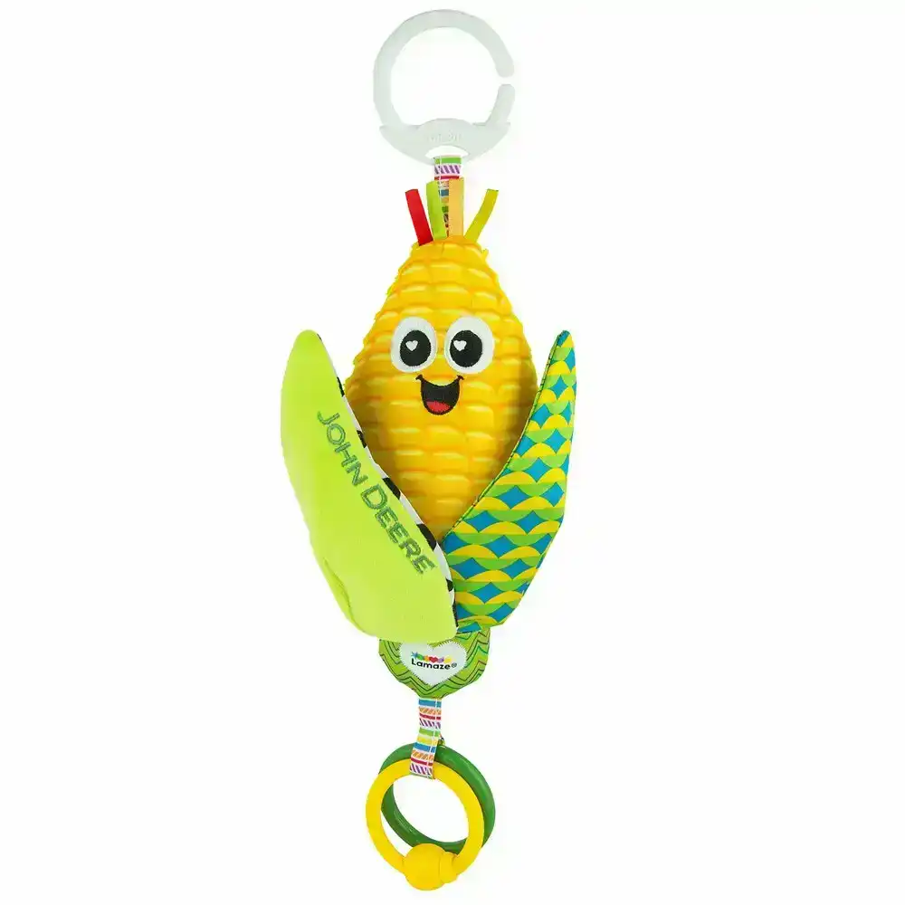 Lamaze Corn E Cobb Clip & Go 37cm Plush Crinkle/Ribbon Interactive Toy Baby 0m+