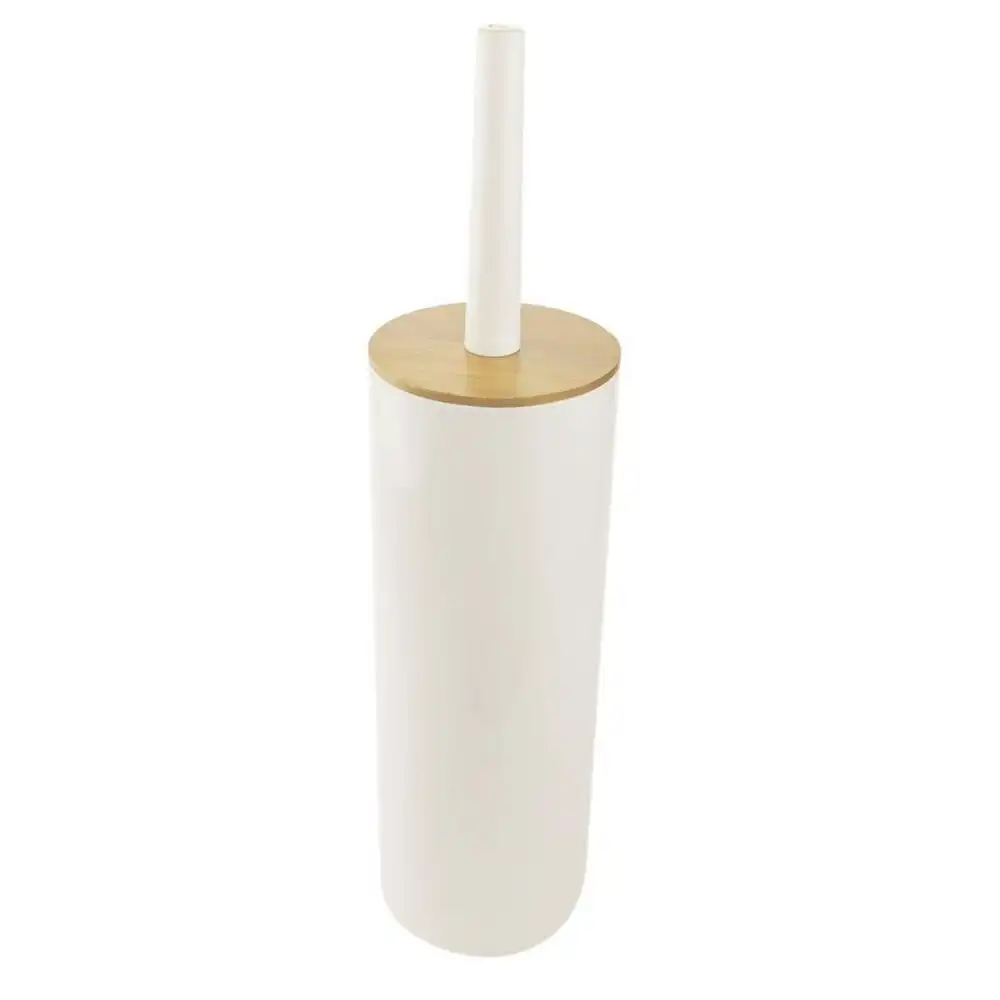 Butlers 37cm Toilet Brush & Holder White/Bamboo Bathroom/Home Cleaning/Hygiene