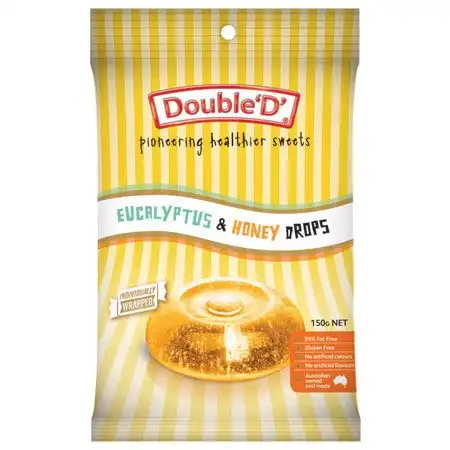 Double 'D' Eucalyptus & Honey Drops 150g