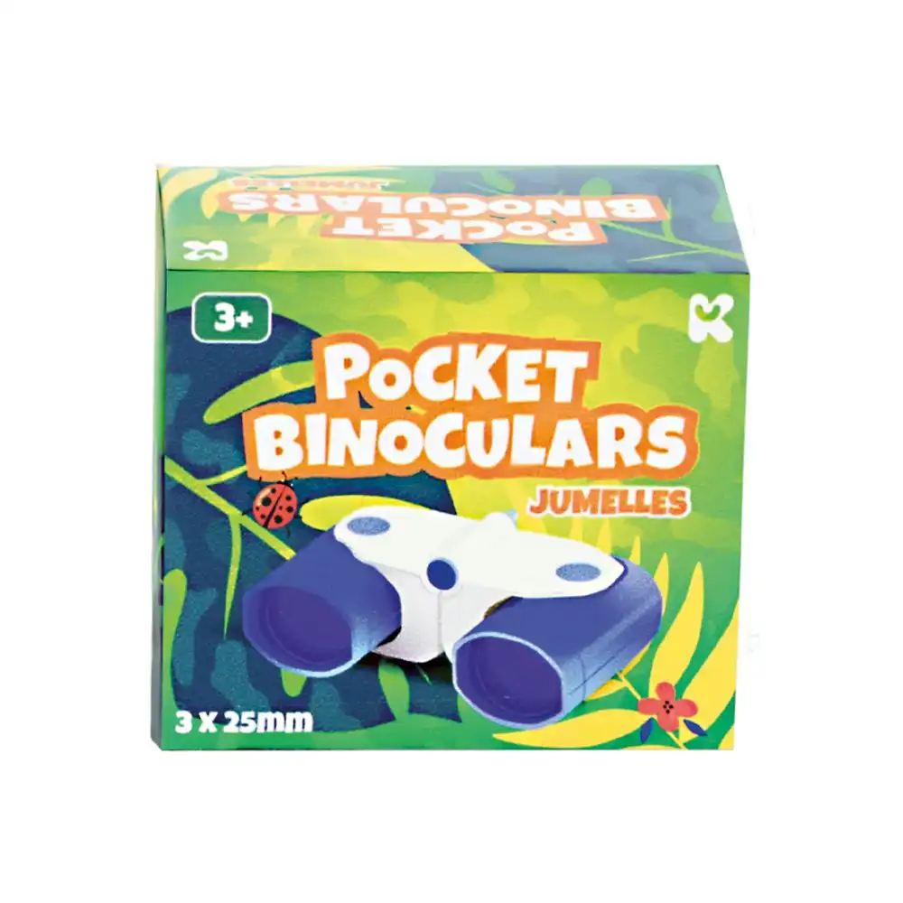 2x Magnoidz Pocket Folding Binoculars Portable Outdoor Fun Play Toy Kids 3+ Blue