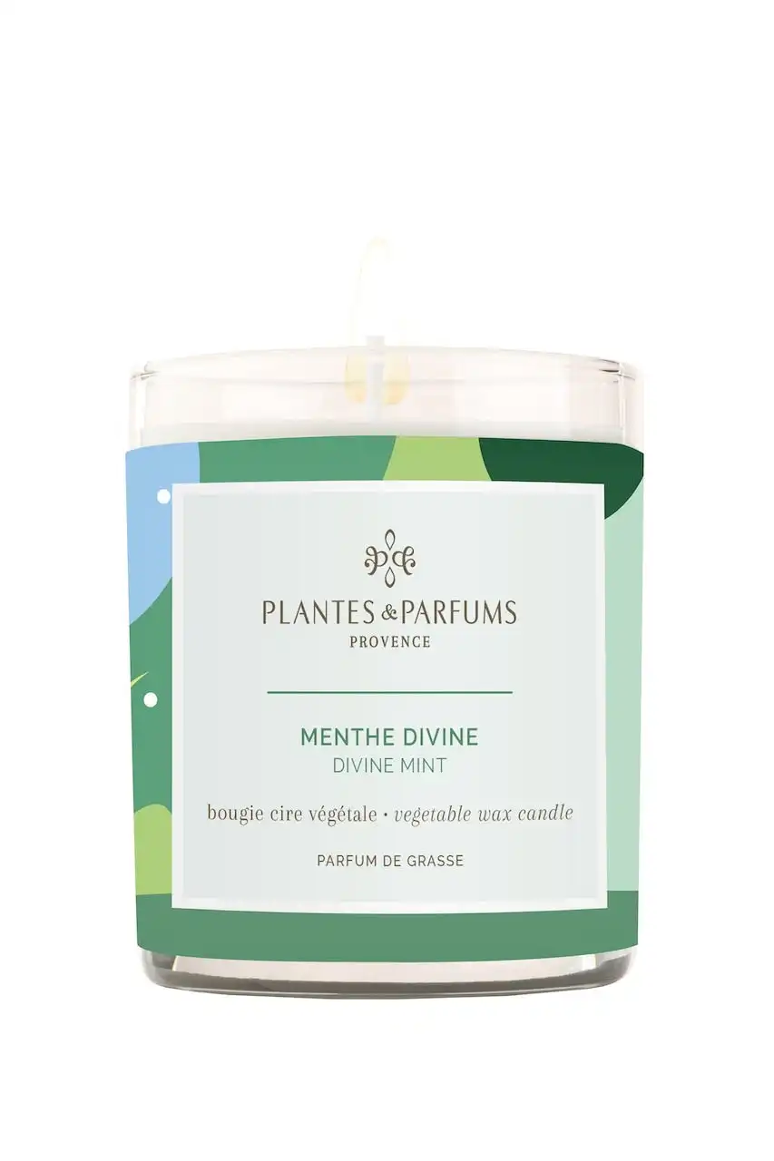 Plantes & Parfums | 180g Handcrafted Perfumed Candle - Divine Mint