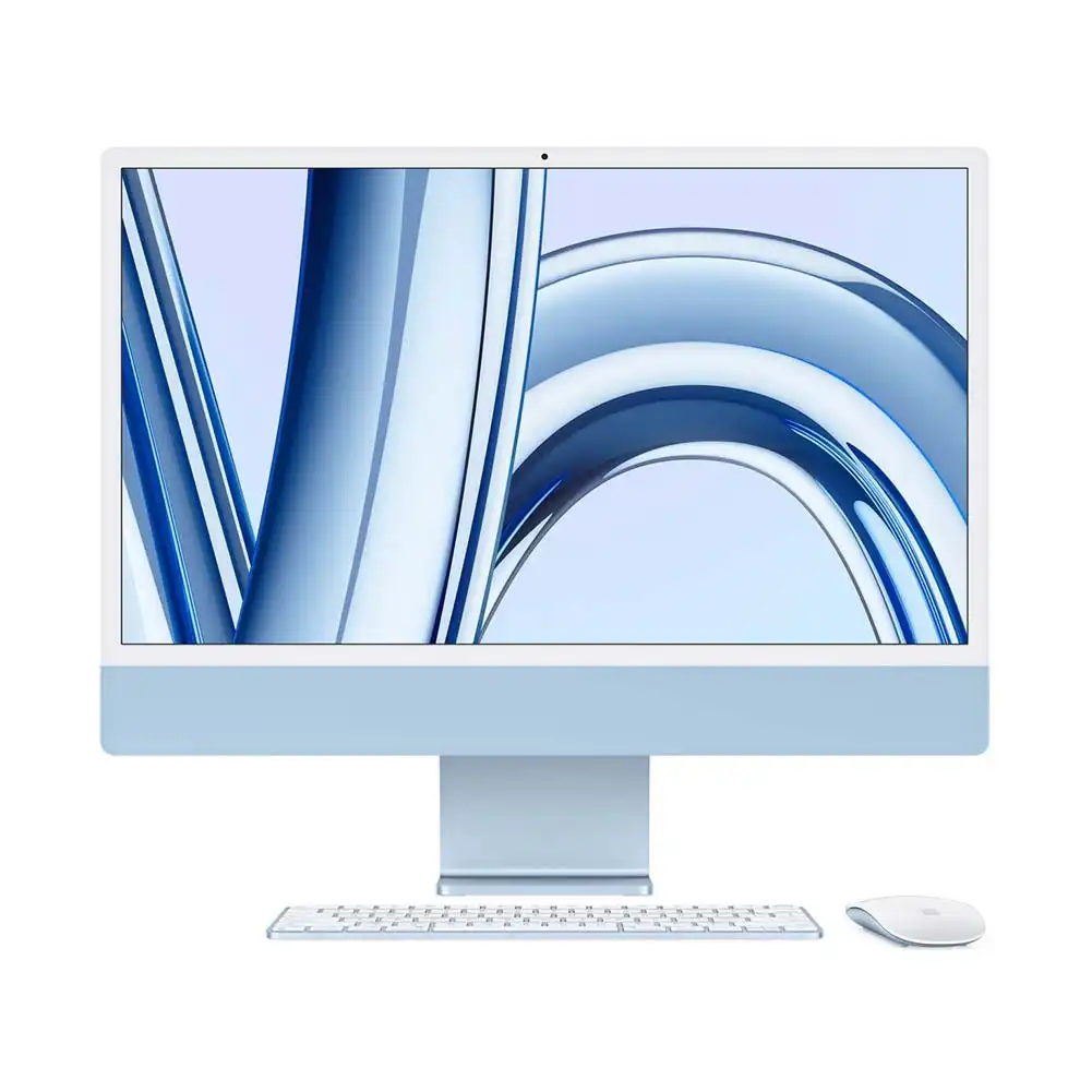 Apple M3 24-inch iMac with Retina 4.5K display 8-Core CPU 10-Core GPU 256GB Blue MQRQ3X/A