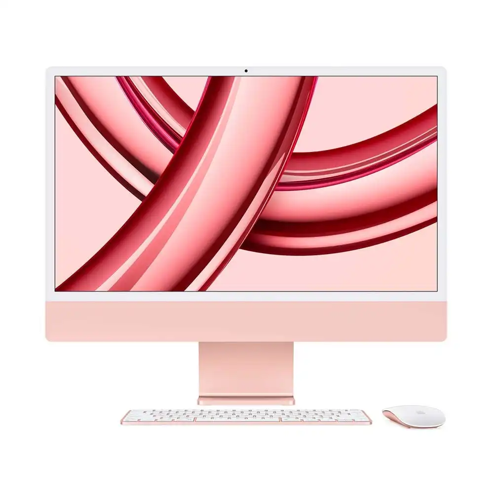 Apple M3 24-inch iMac with Retina 4.5K display 8-Core CPU 10-Core GPU 256GB Pink MQRT3X/A