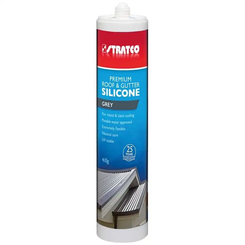 Stratco Premium Roof & Gutter Silicone 410g - Grey