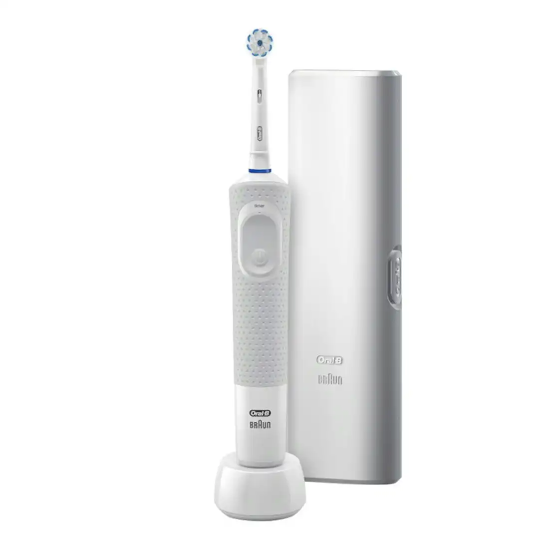 Oral-B Pro 100 Gum Care Electric Toothbrush w/ Travel Case - White