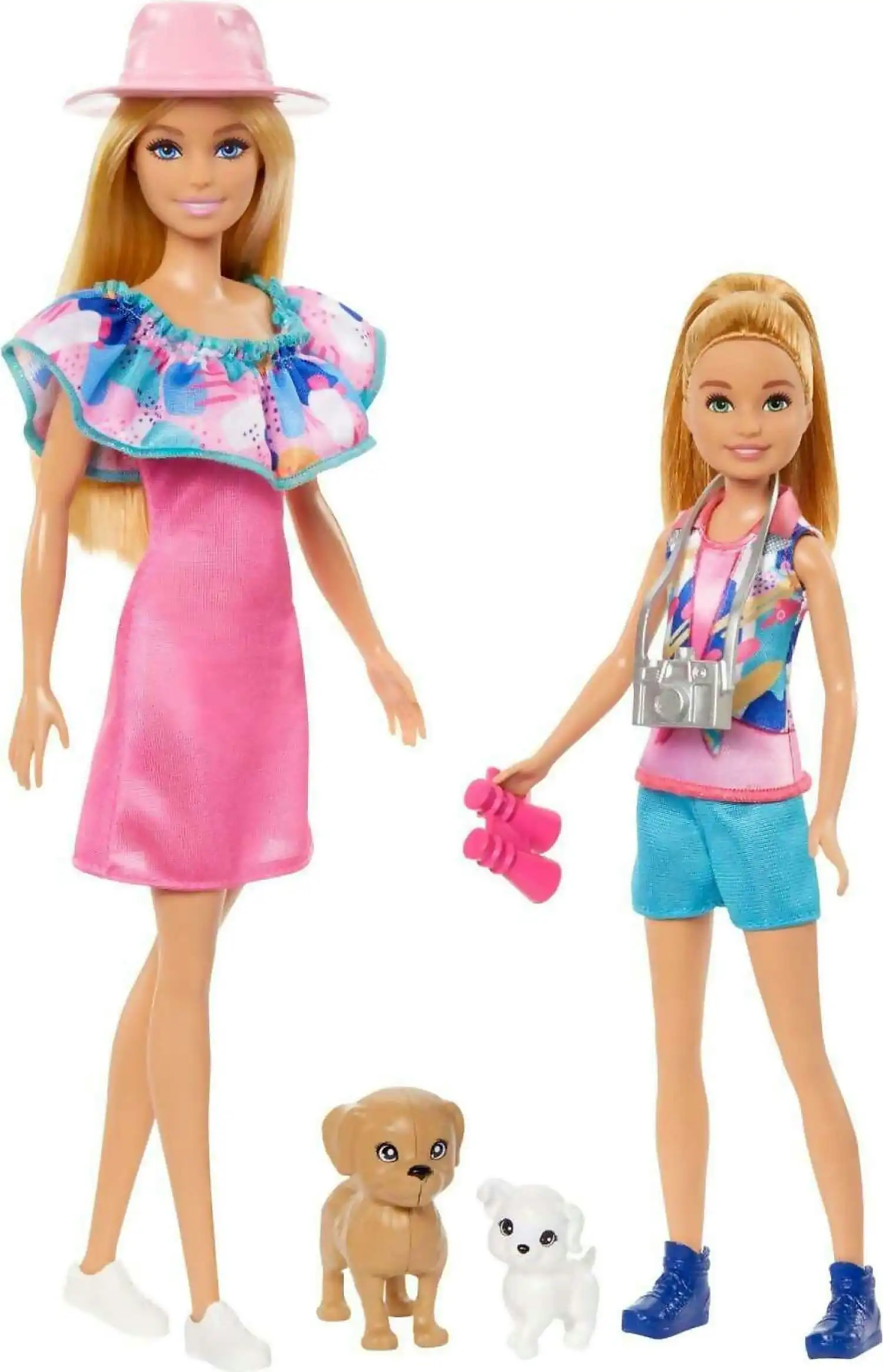 Barbie - Barbie & Stacie Sister Doll Set With 2 Pet Dogs & Accessories - Mattel