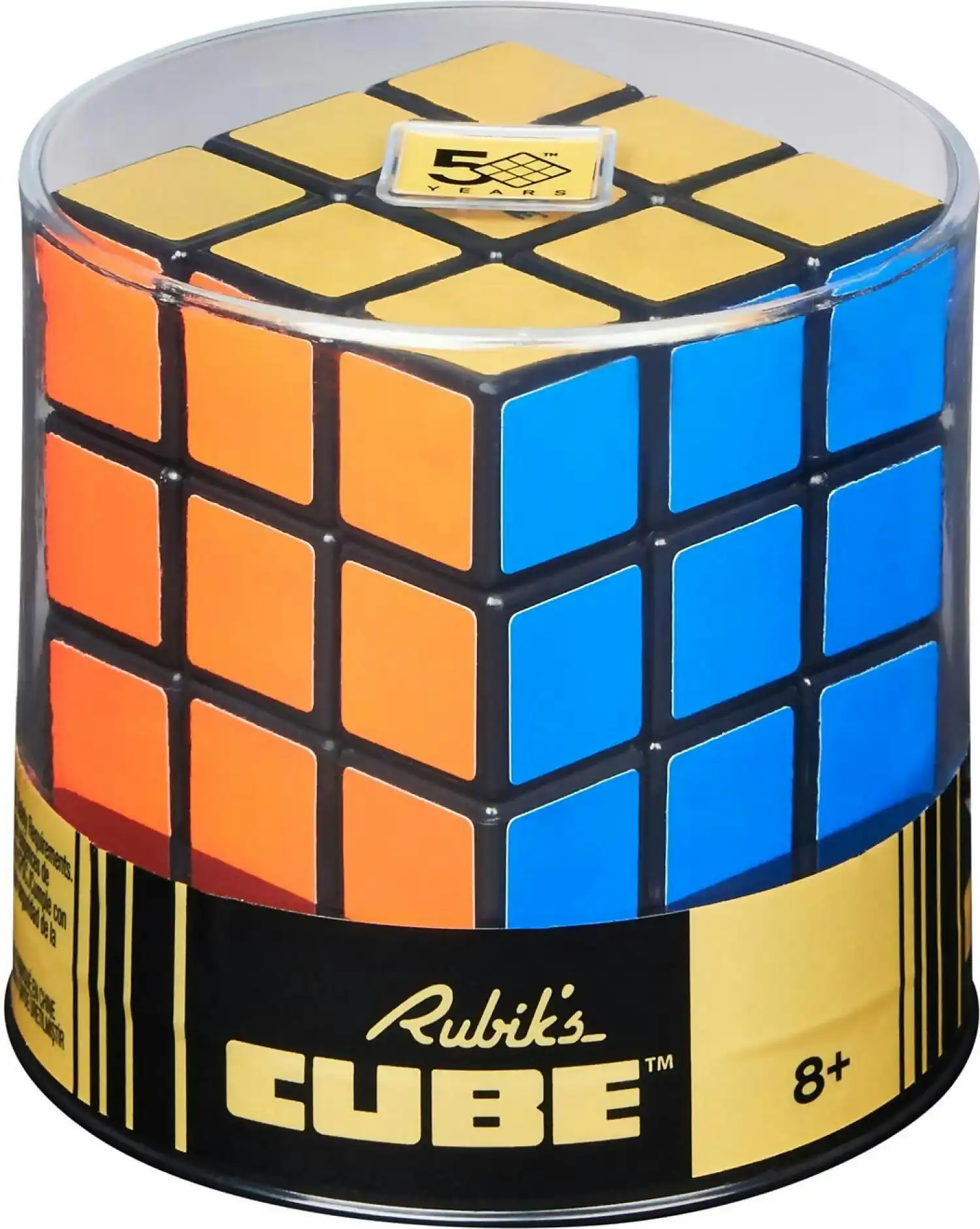Rubiks Cube - Special Retro 50th Anniversary Edition Original 3x3 - Spin Master