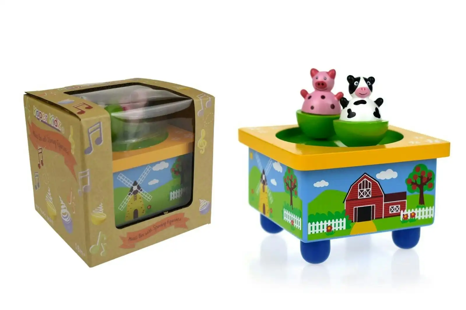 Kaper Kidz Toddler/Children's Dancing Magnetic Music Box Farm Fun Sound Toy 18m+