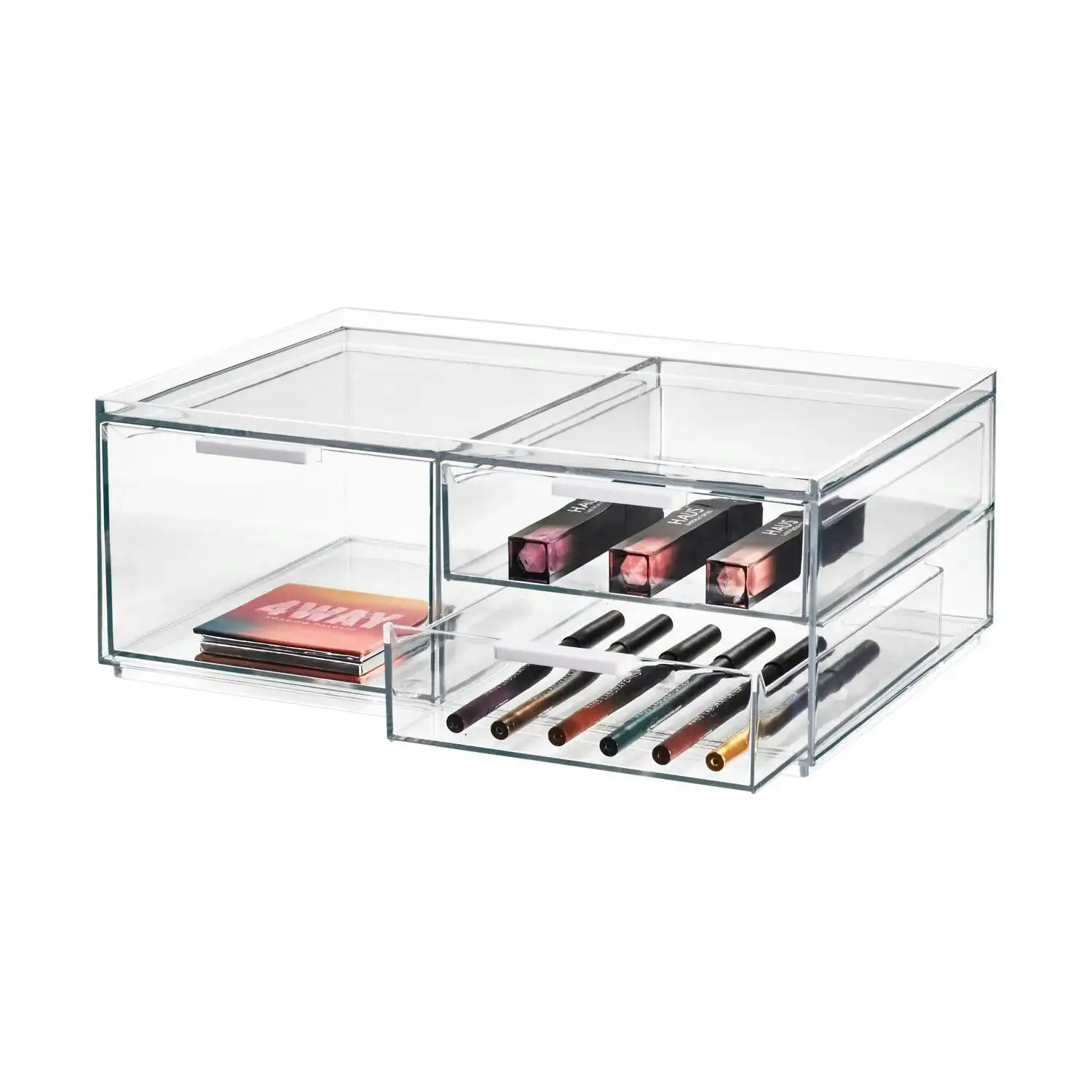 Idesign 20.3x30.5cm 3 Wide Drawer Cosmetic Storage Organizer Makeup Container