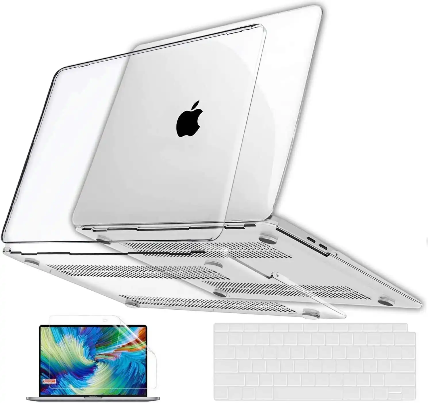 Plastic Hard Case for MacBook Air 13 inch Crystal Clear Case 2020 2019 2018 A2337 M1 A2179 A1932