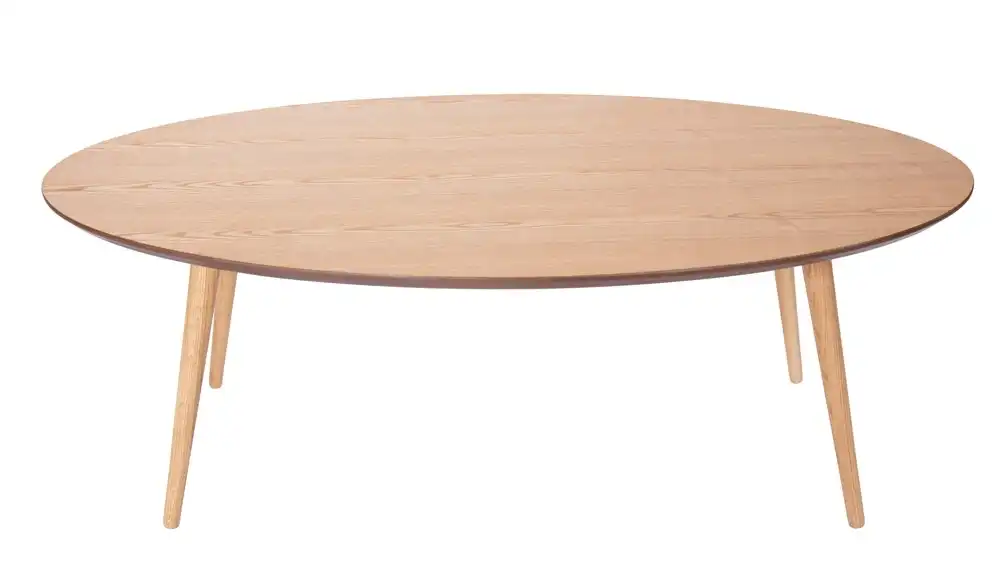 Stockholm Oval Wood Coffee Table